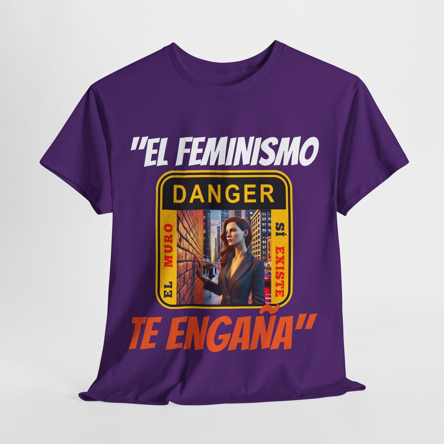 CAMISETA HOMBRE ALFA "EL FEMINISMO TE ENGAÑA".(EUROPA)