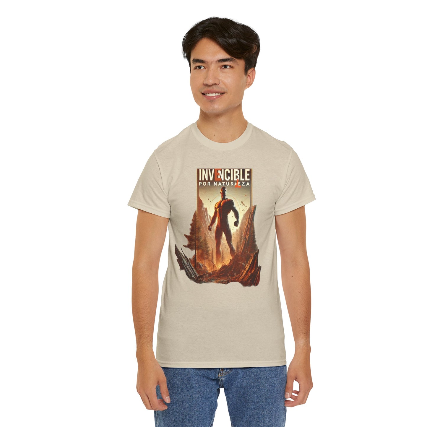 CAMISETA HOMBRE ALFA "INVENCIBLE POR NATURALEZA".(EUROPA).