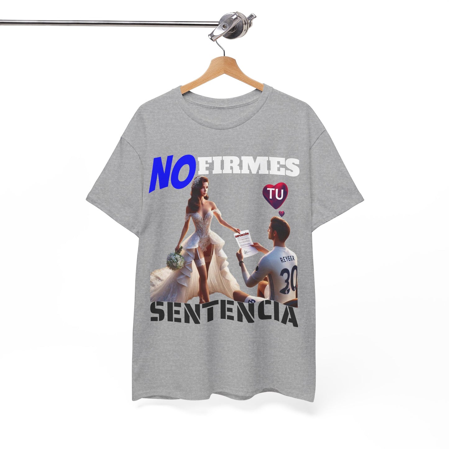 CAMISETA HOMBRE ALFA "NO FIRMES TU SENTENCIA".(EUROPA)