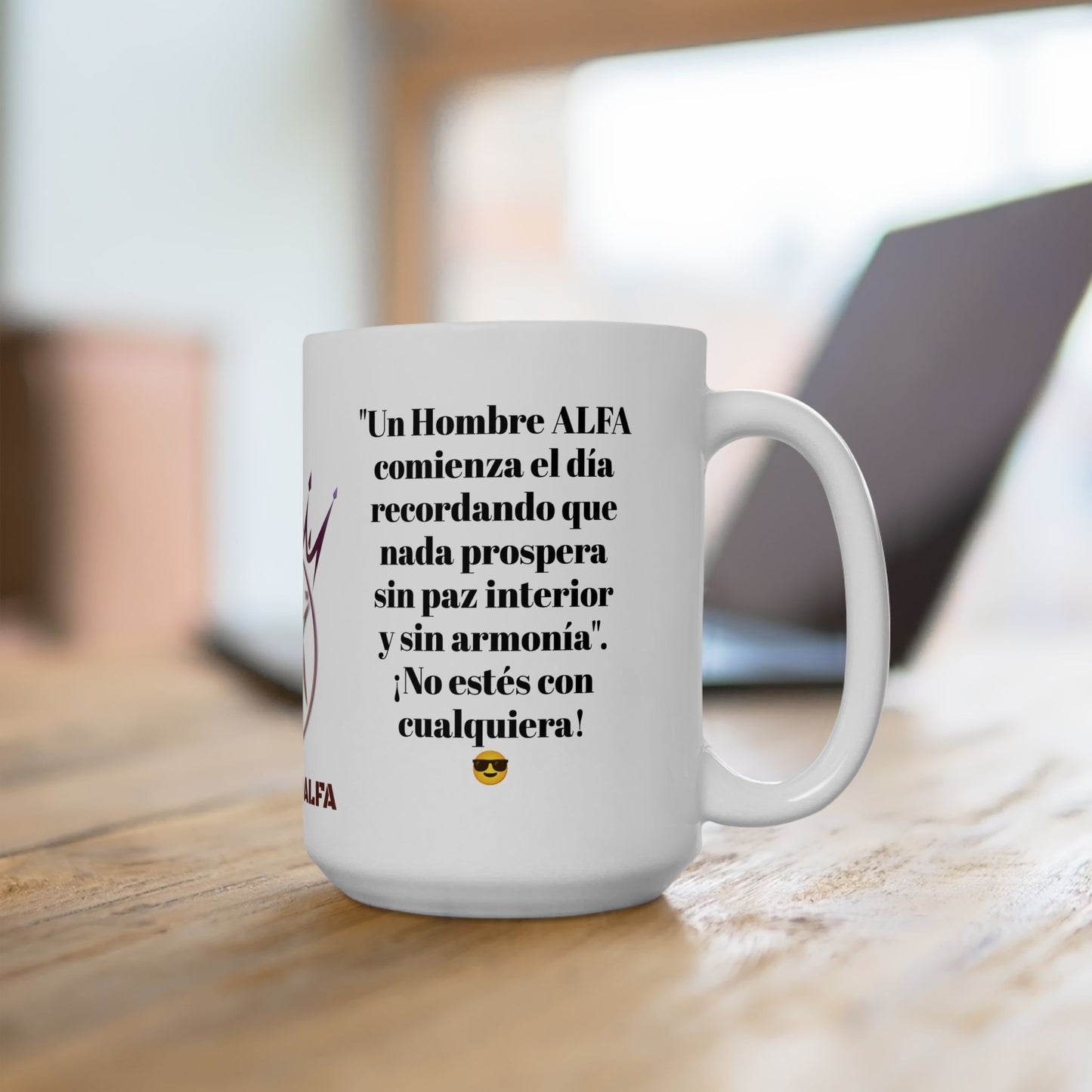 TAZA HOMBRE ALFA, "UN HOMBRE ALFA COMIENZA EL DÍA"... (USA).