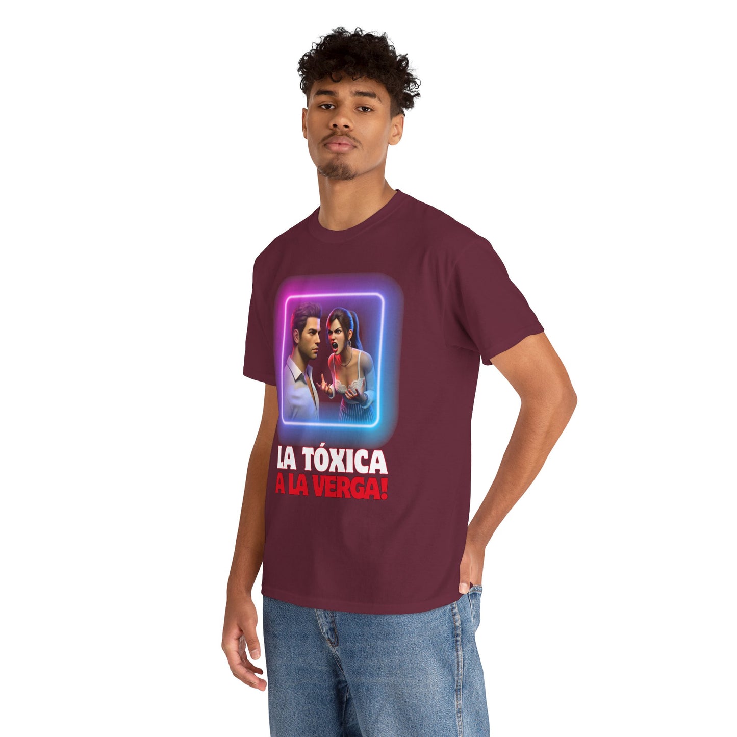 CAMISETA HOMBRE ALFA "LA TÓXICA A LA VERGA".(EUROPA).
