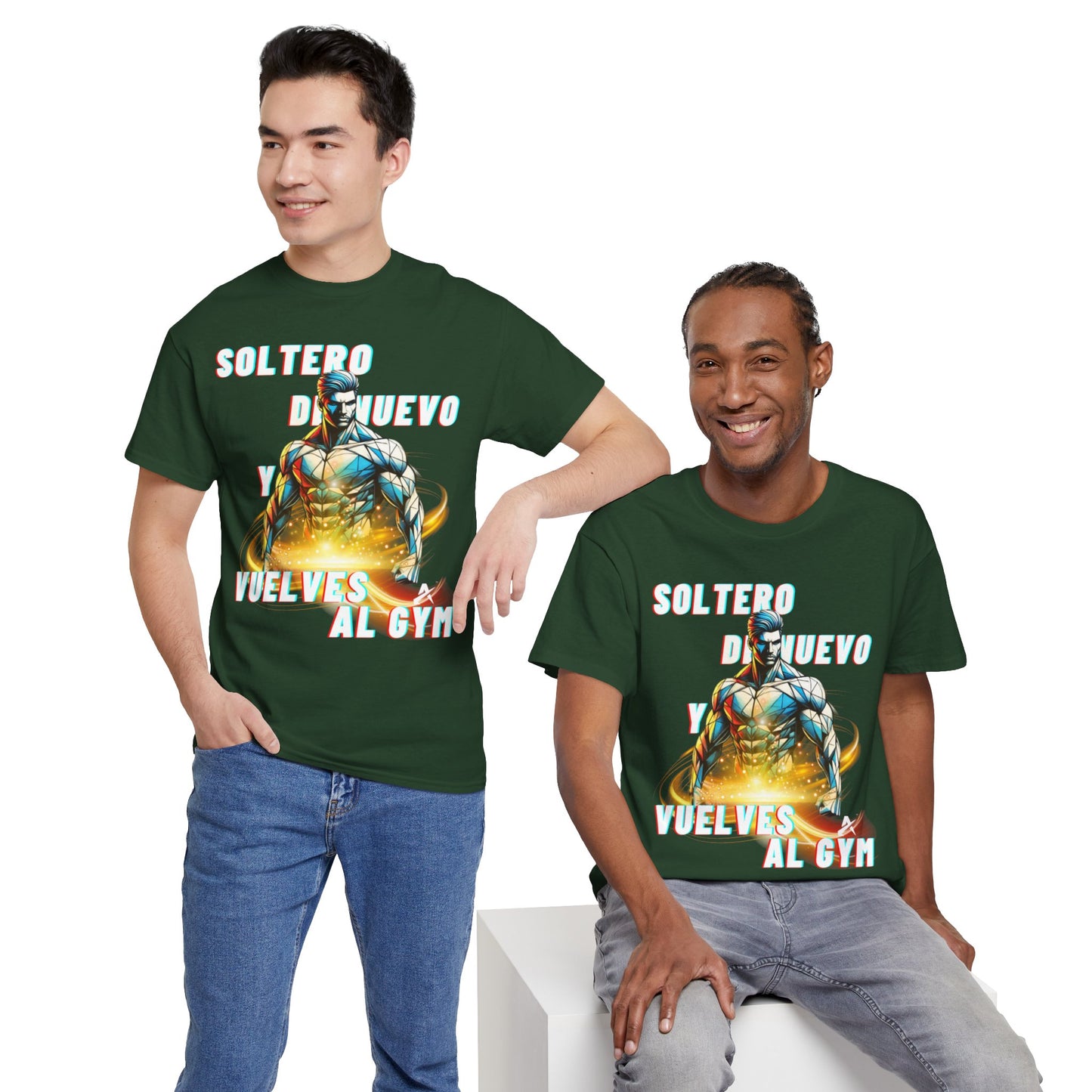CAMISETA HOMBRE ALFA "SOLTERO DE NUEVO.."(EUROPA)