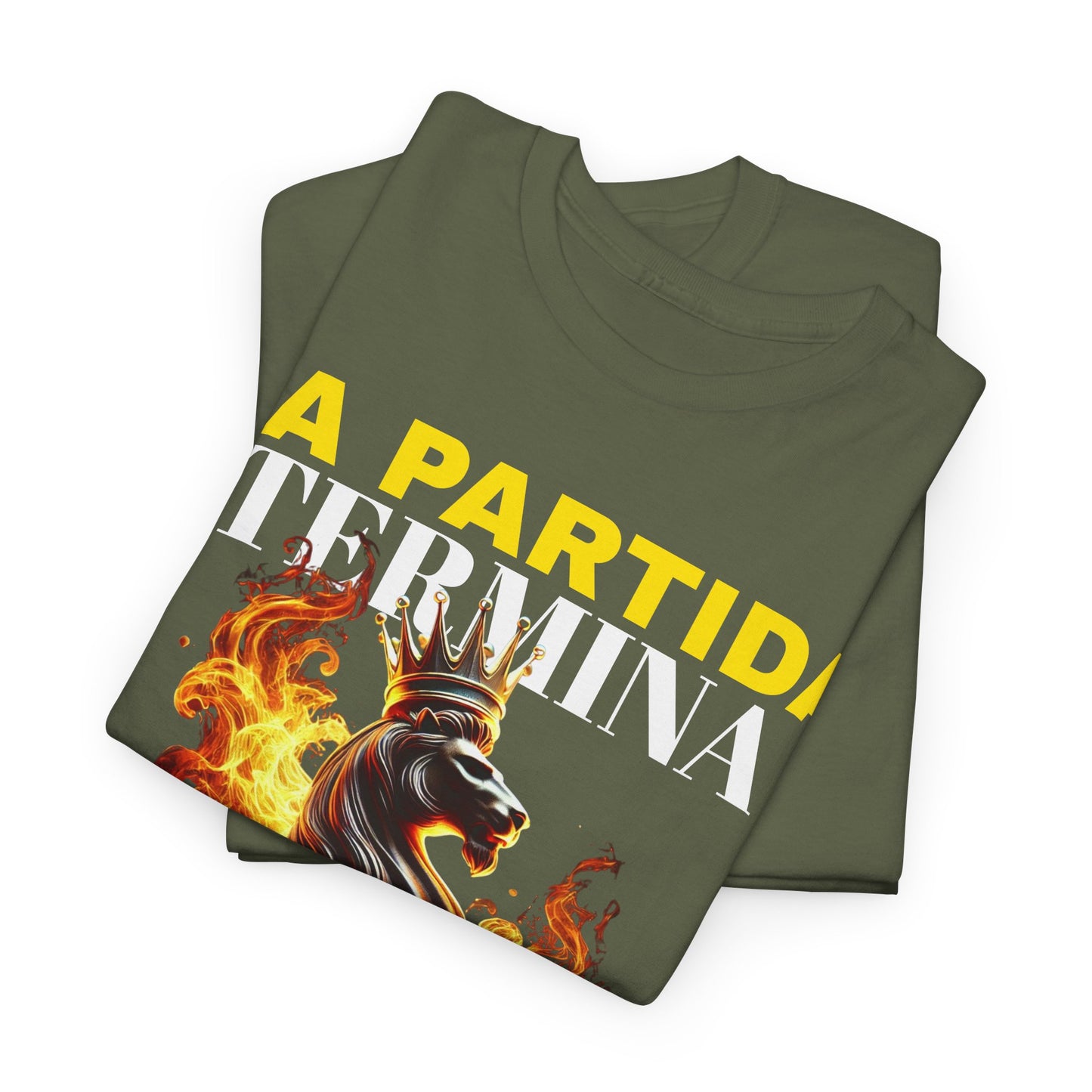 CAMISETA HOMBRE ALFA "LA PARTIDA TERMINA CUANDO CAE EL REY".(EUROPA)