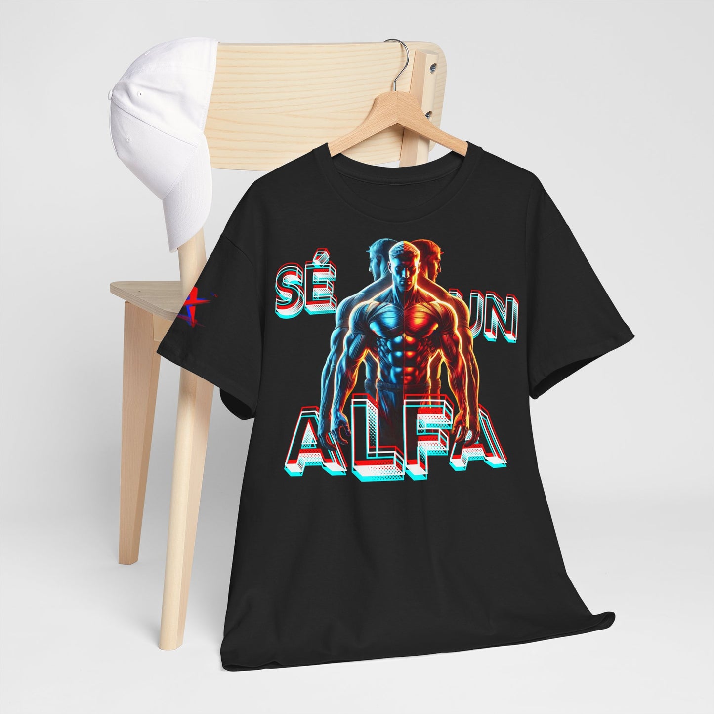 CAMISETA HOMBRE ALFA "SÉ UN ALFA".(EUROPA).