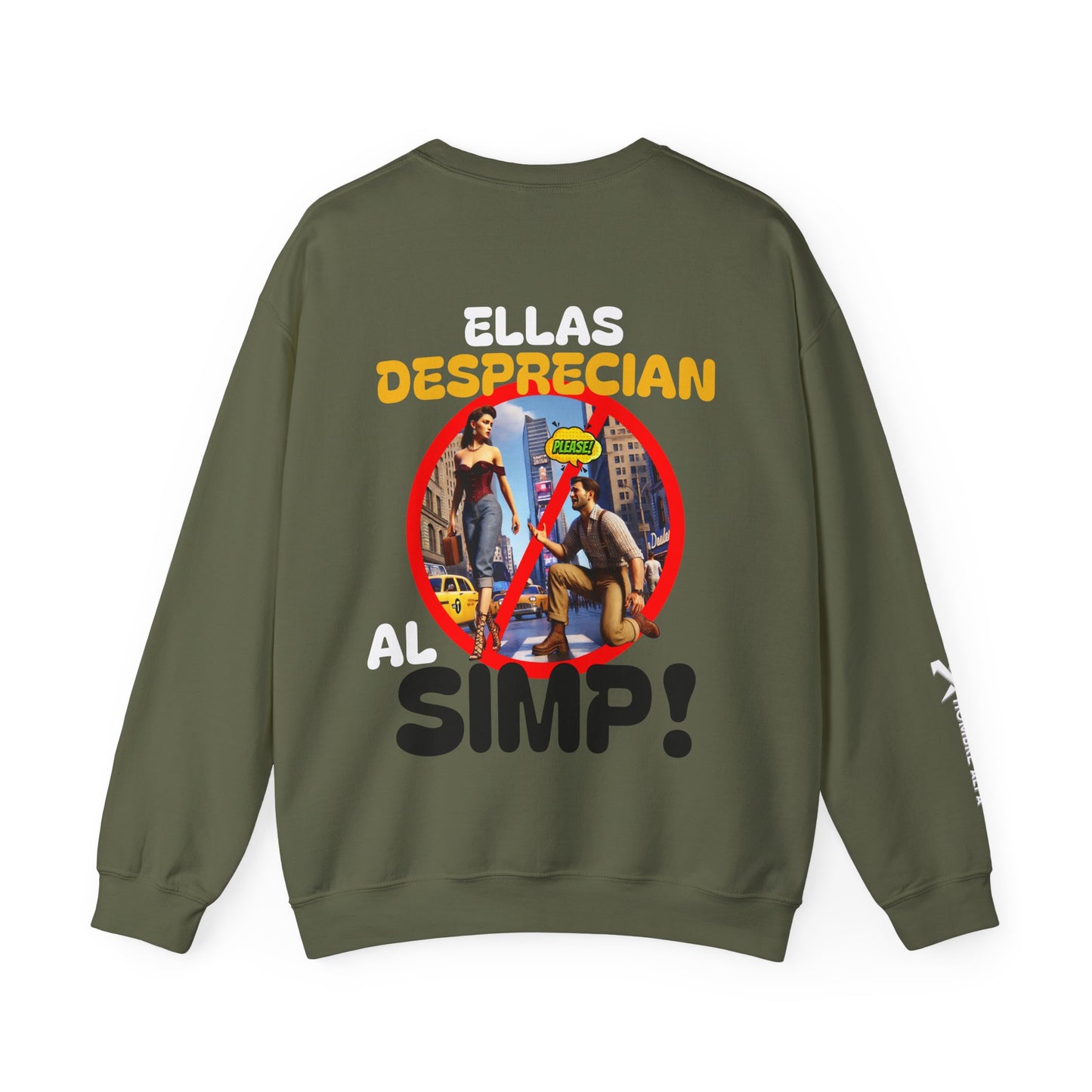 SUDADERA HOMBRE ALFA "ELLAS DESPRECIAN AL SIMP"(USA).