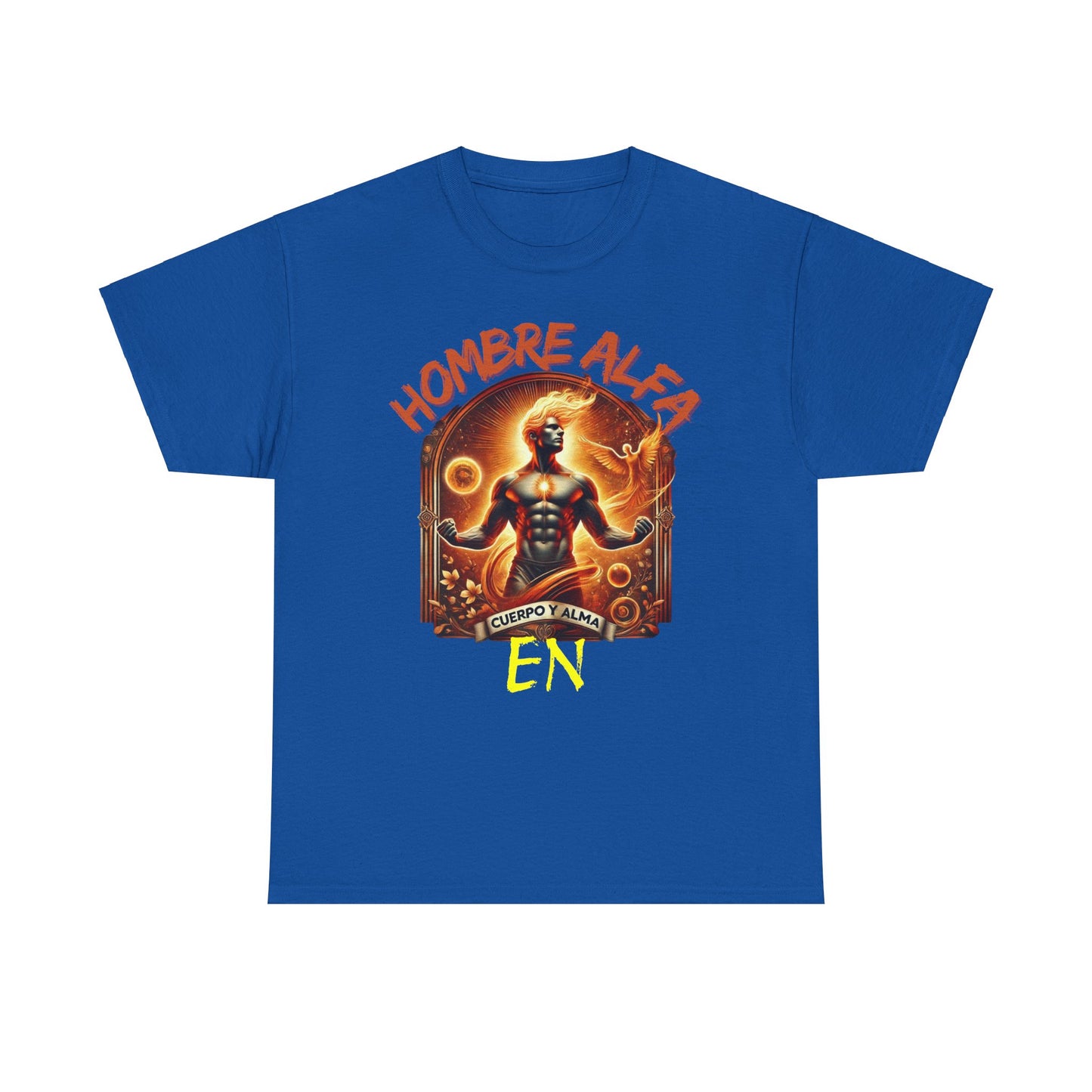 CAMISETA HOMBRE ALFA " EN CUERPO Y ALMA".(USA).