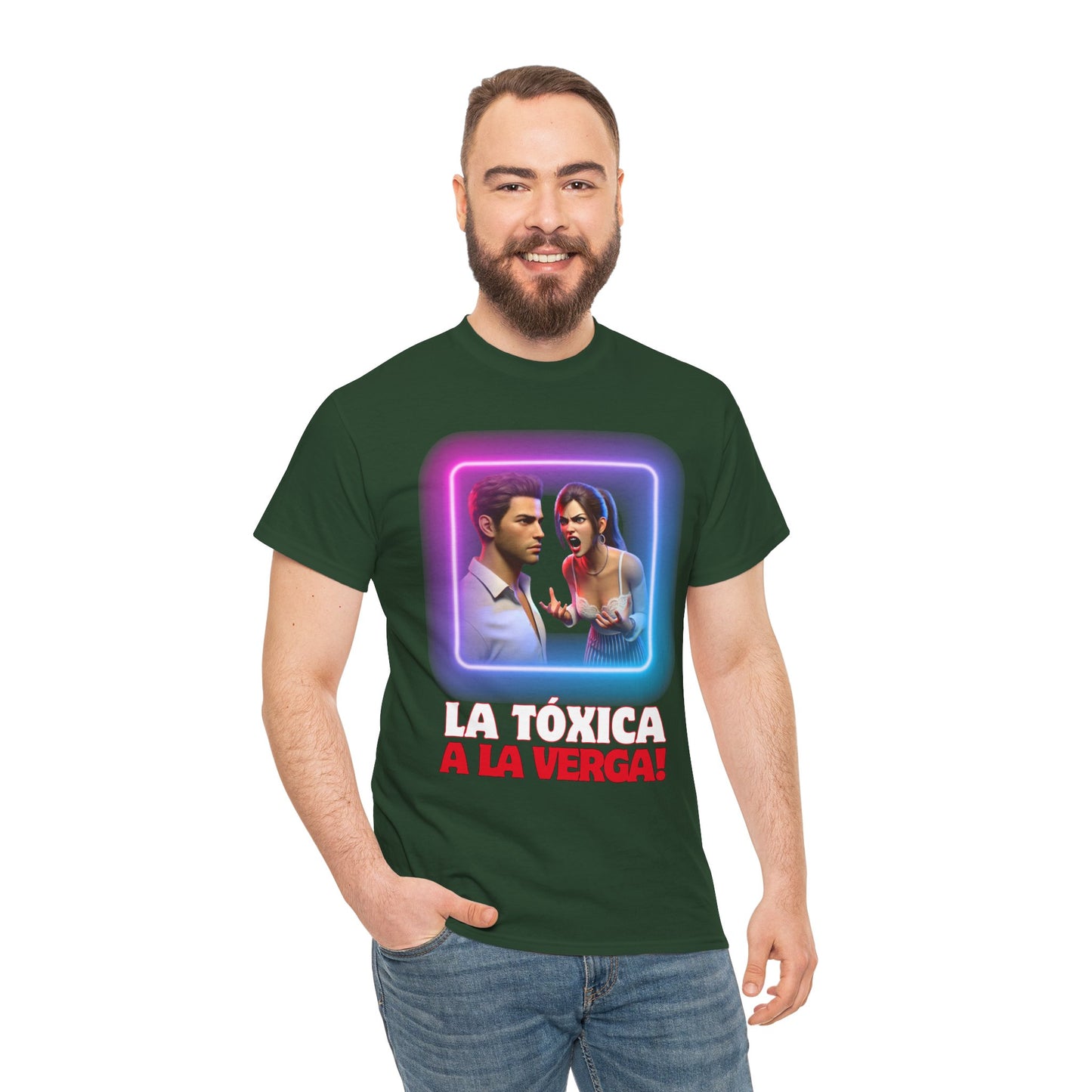 CAMISETA HOMBRE ALFA "LA TÓXICA A LA VERGA".(EUROPA).