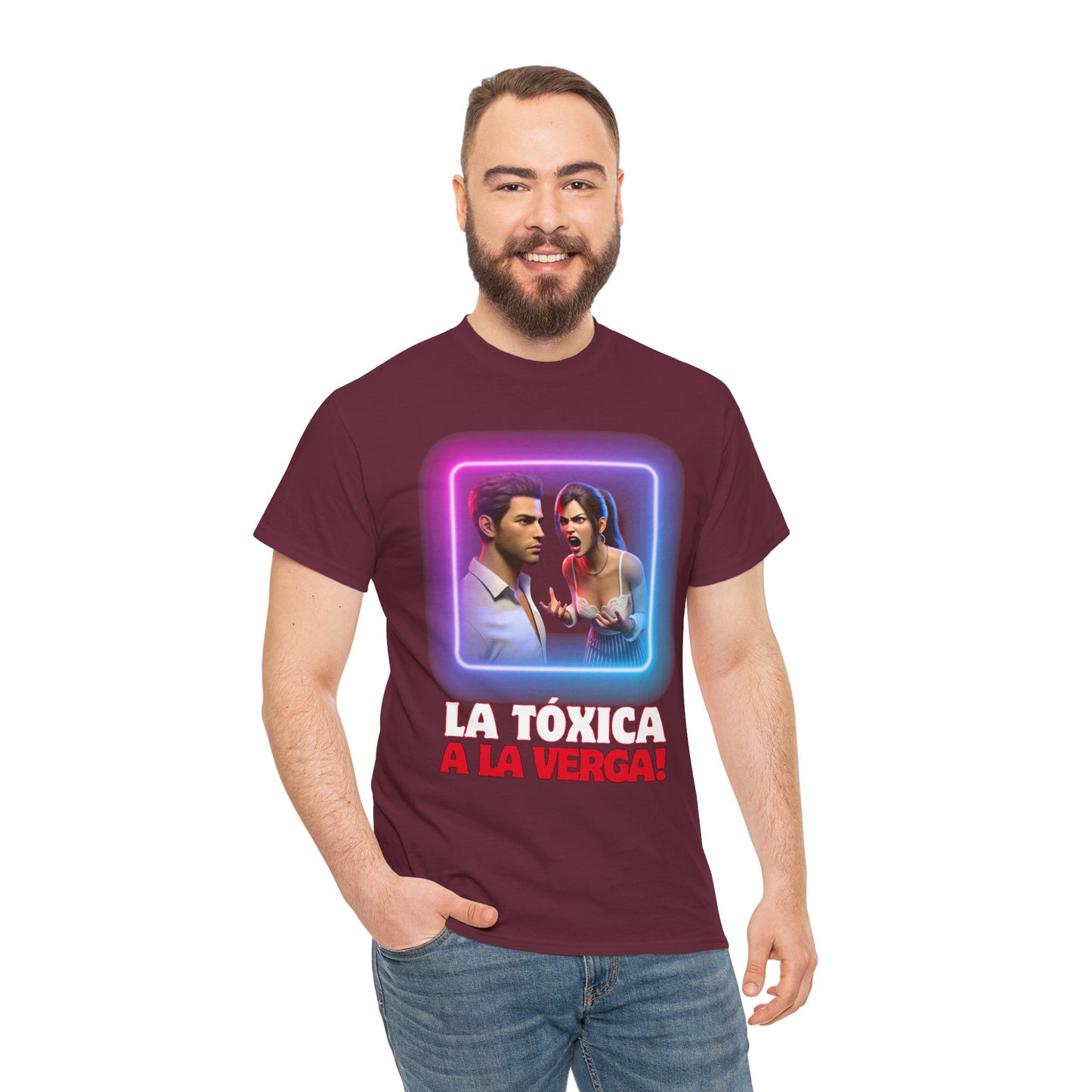 CAMISETA HOMBRE ALFA "LA TÓXICA A LA VERGA".(EUROPA).