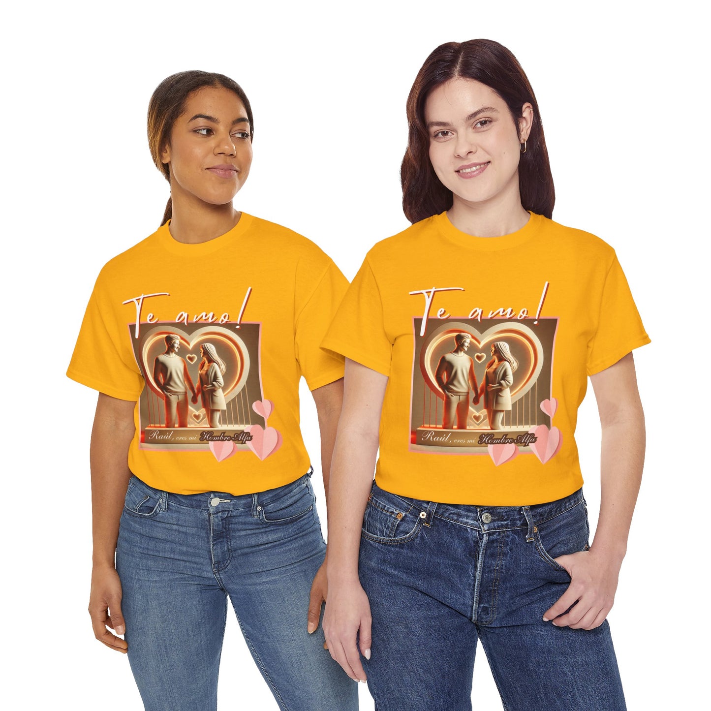 CAMISETA HOMBRE ALFA PERSONALIZABLE "(NOMBRE) ERES MI HOMBRE ALFA".(EUROPA).