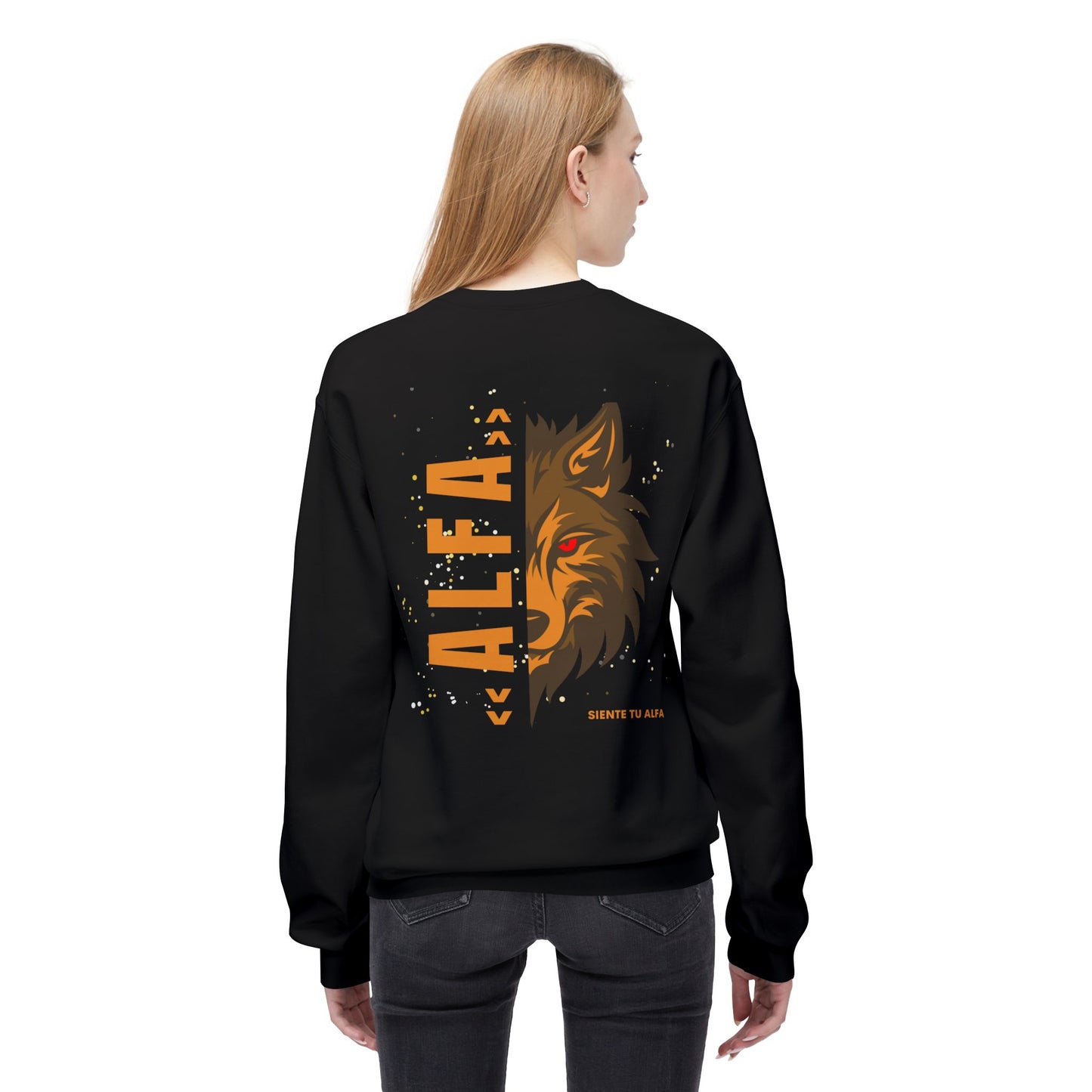 SUDADERA HOMBRE ALFA, "SIENTE TU ALFA". (USA).