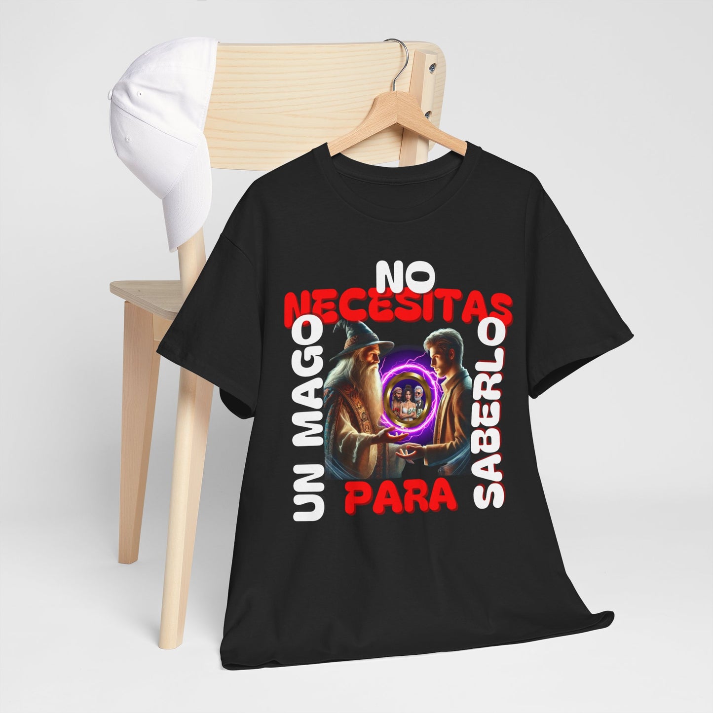 CAMISETA HOMBRE ALFA "NO NECESITAS UN MAGO.."(EUROPA).