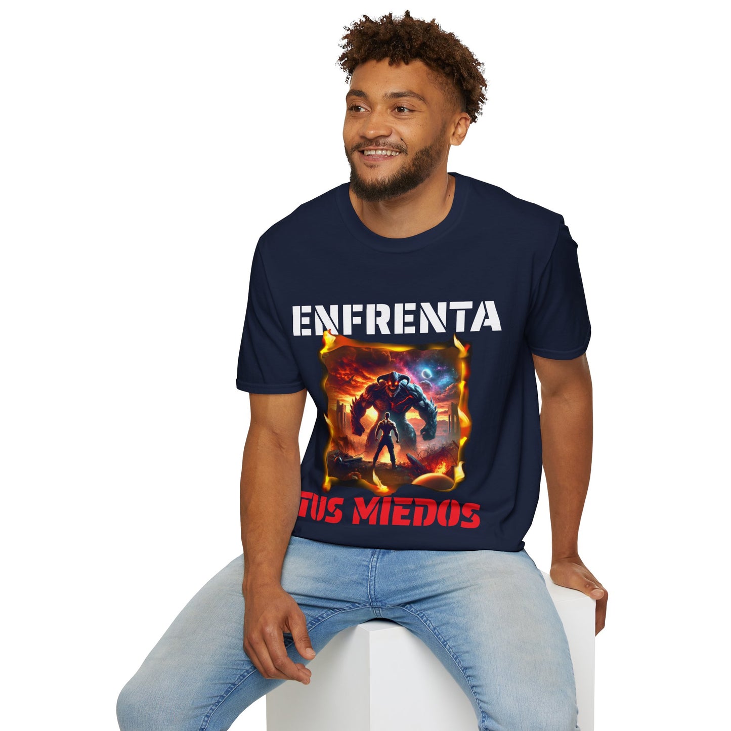 CAMISETA HOMBRE ALFA "ENFRENTA TUS MIEDOS".(EUROPA).