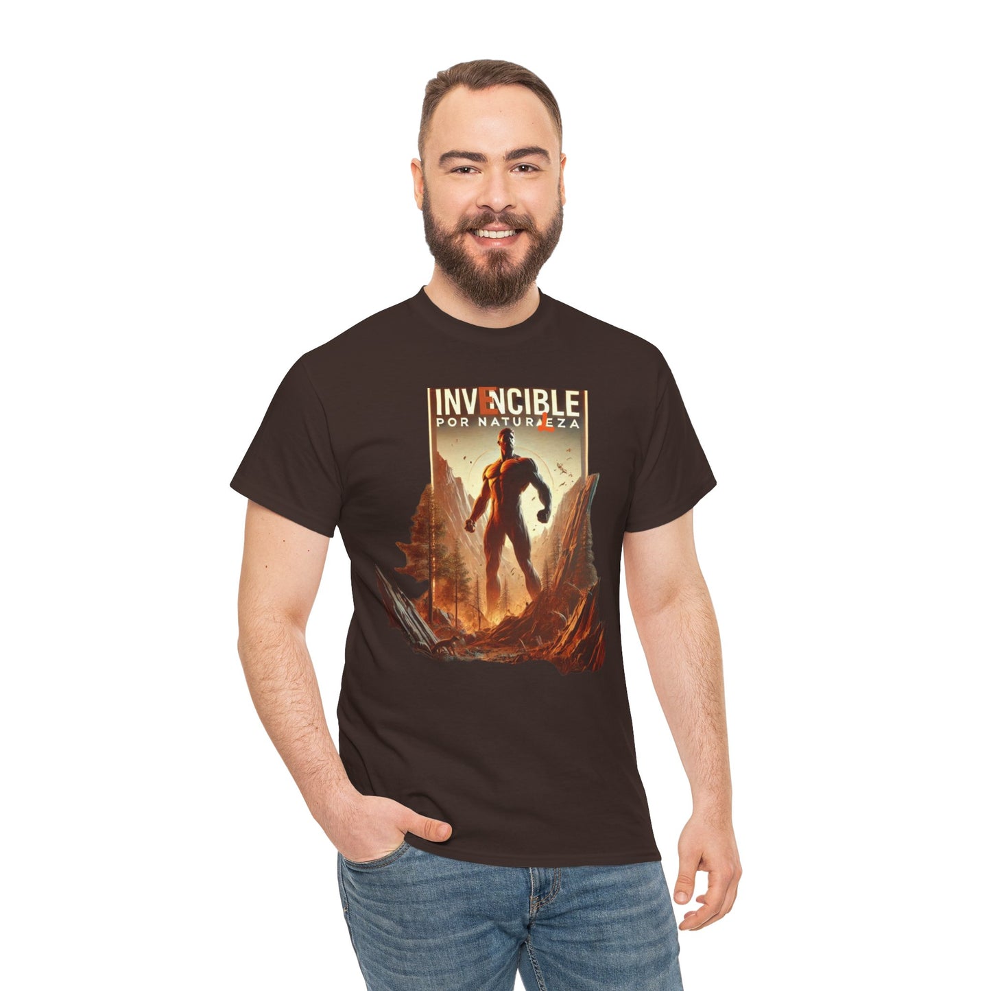 CAMISETA HOMBRE ALFA "INVENCIBLE POR NATURALEZA".(EUROPA).