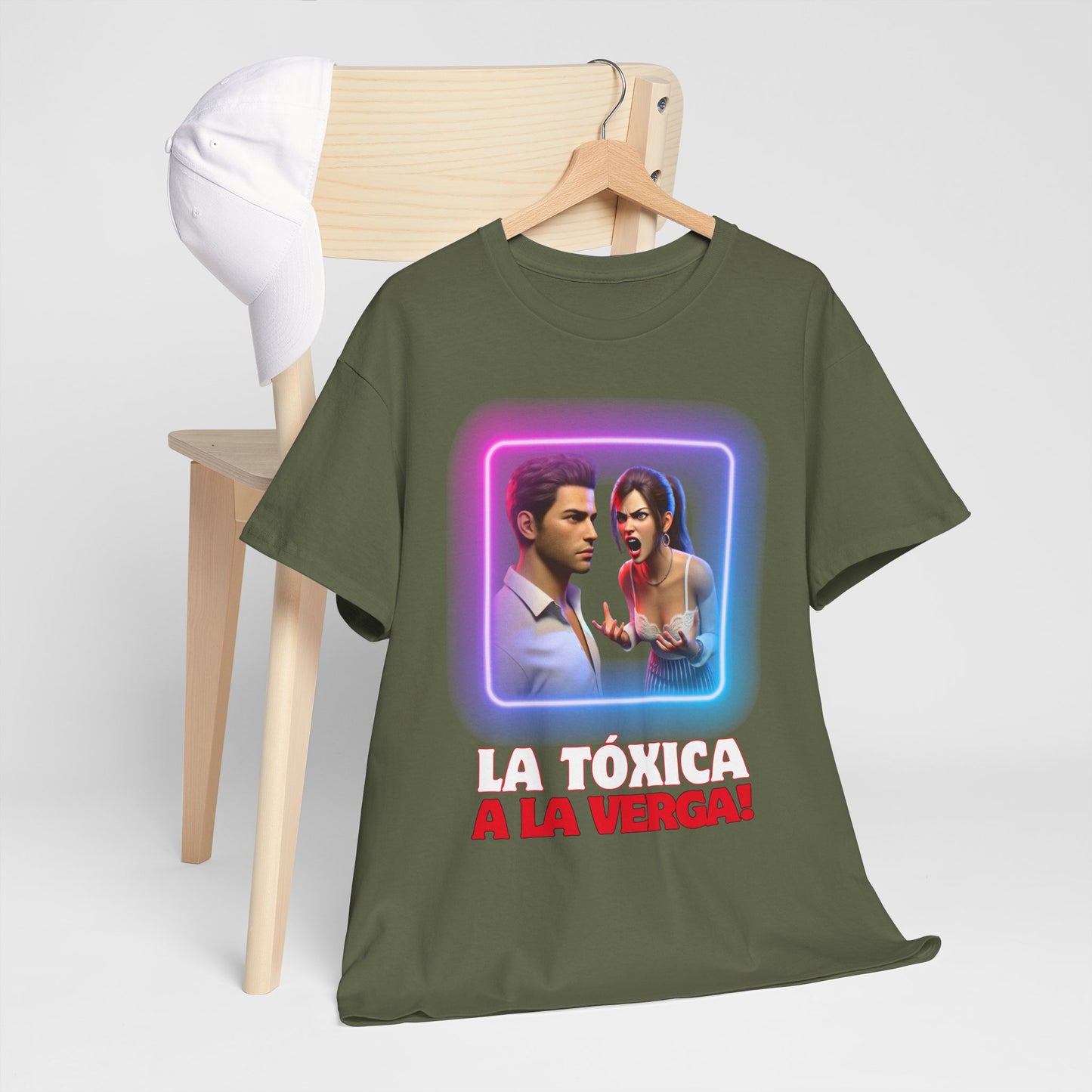 CAMISETA HOMBRE ALFA "LA TÓXICA A LA VERGA".(EUROPA).