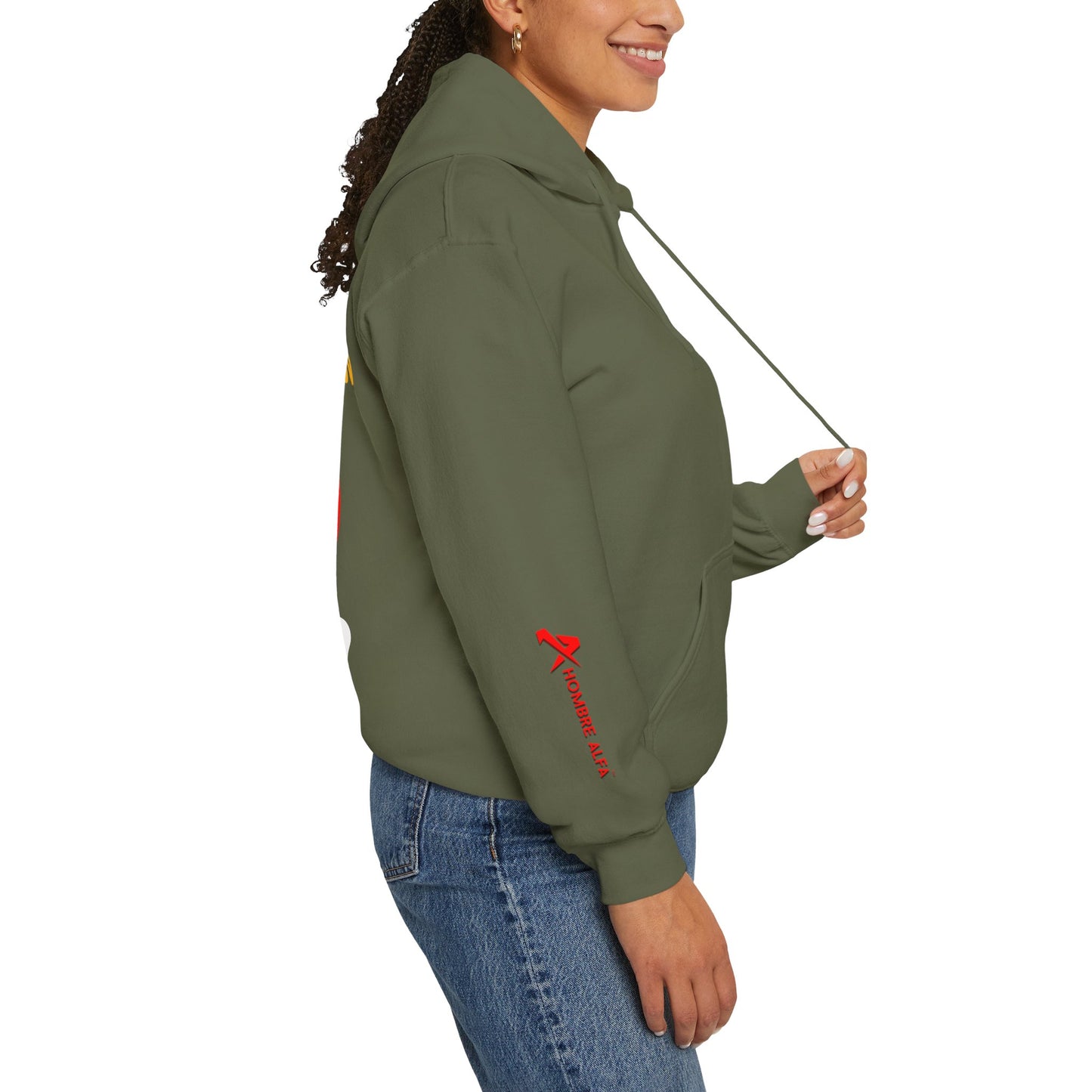 SUDADERA CON GORRO HOMBRE ALFA, "ELLAS DESPRECIAN AL SIMP".(USA).
