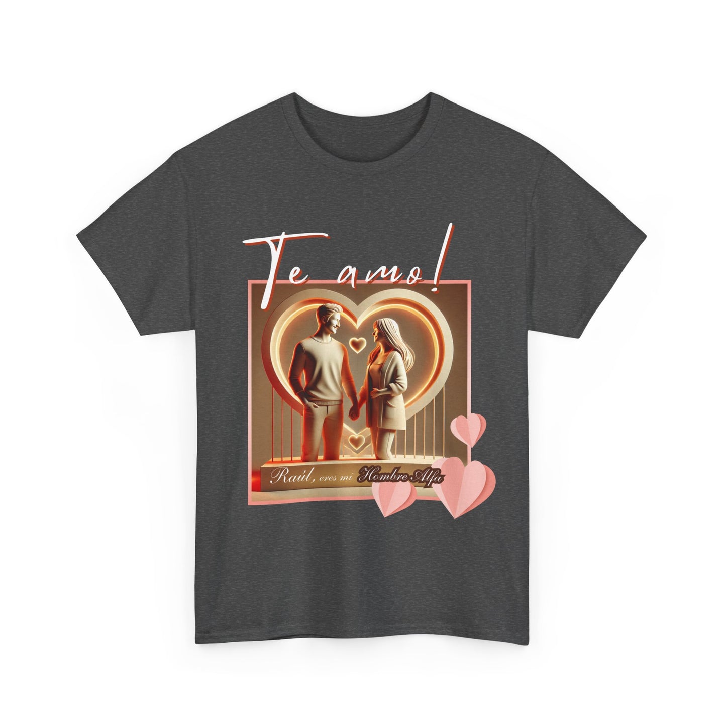 CAMISETA HOMBRE ALFA PERSONALIZABLE "(NOMBRE) ERES MI HOMBRE ALFA".(EUROPA).