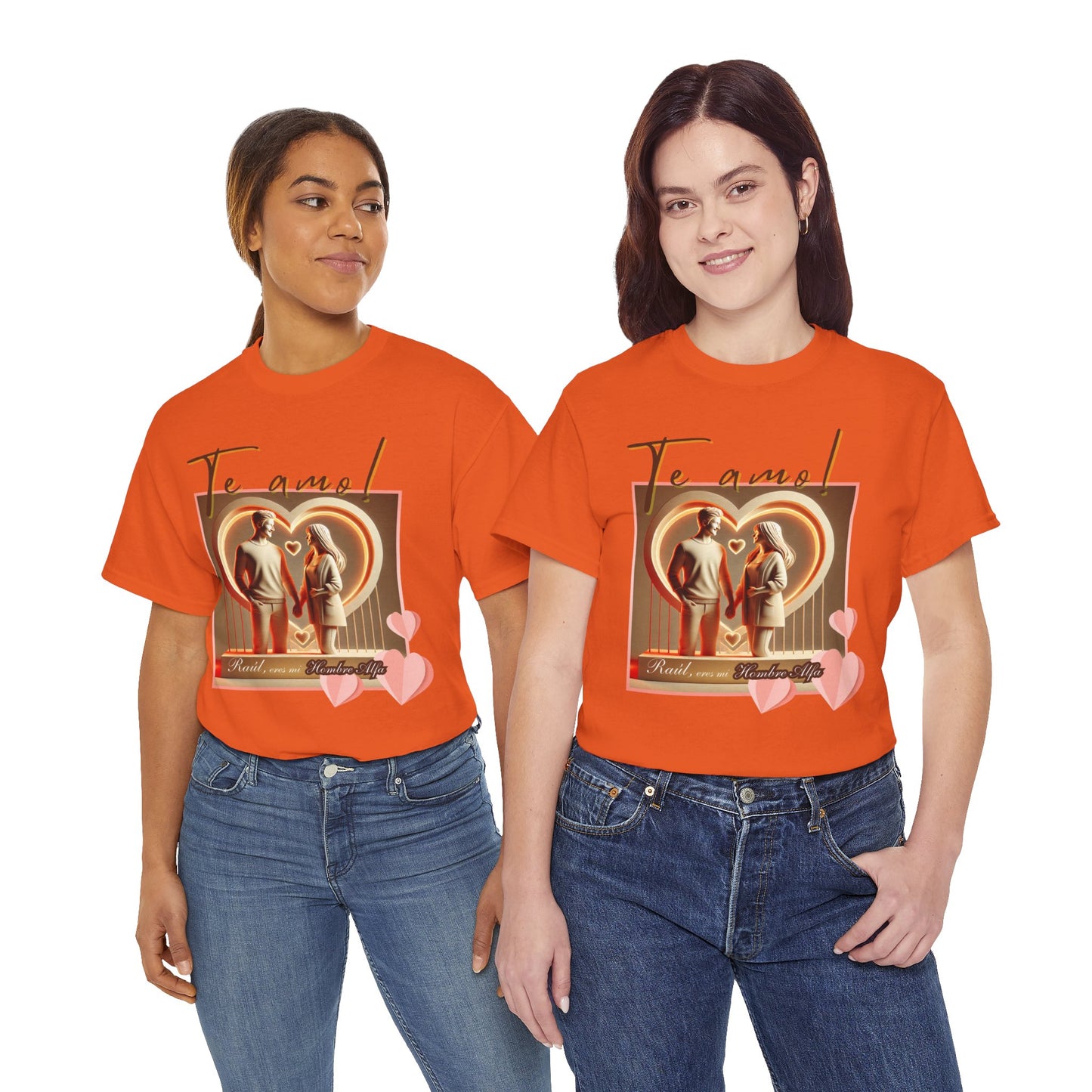 CAMISETA HOMBRE ALFA PERSONALIZABLE "(NOMBRE) ERES MI HOMBRE ALFA".(EUROPA).