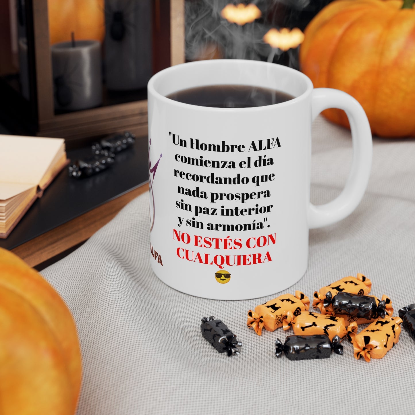TAZA HOMBRE ALFA, "UN HOMBRE ALFA COMIENZA EL DÍA"... (EUROPA).