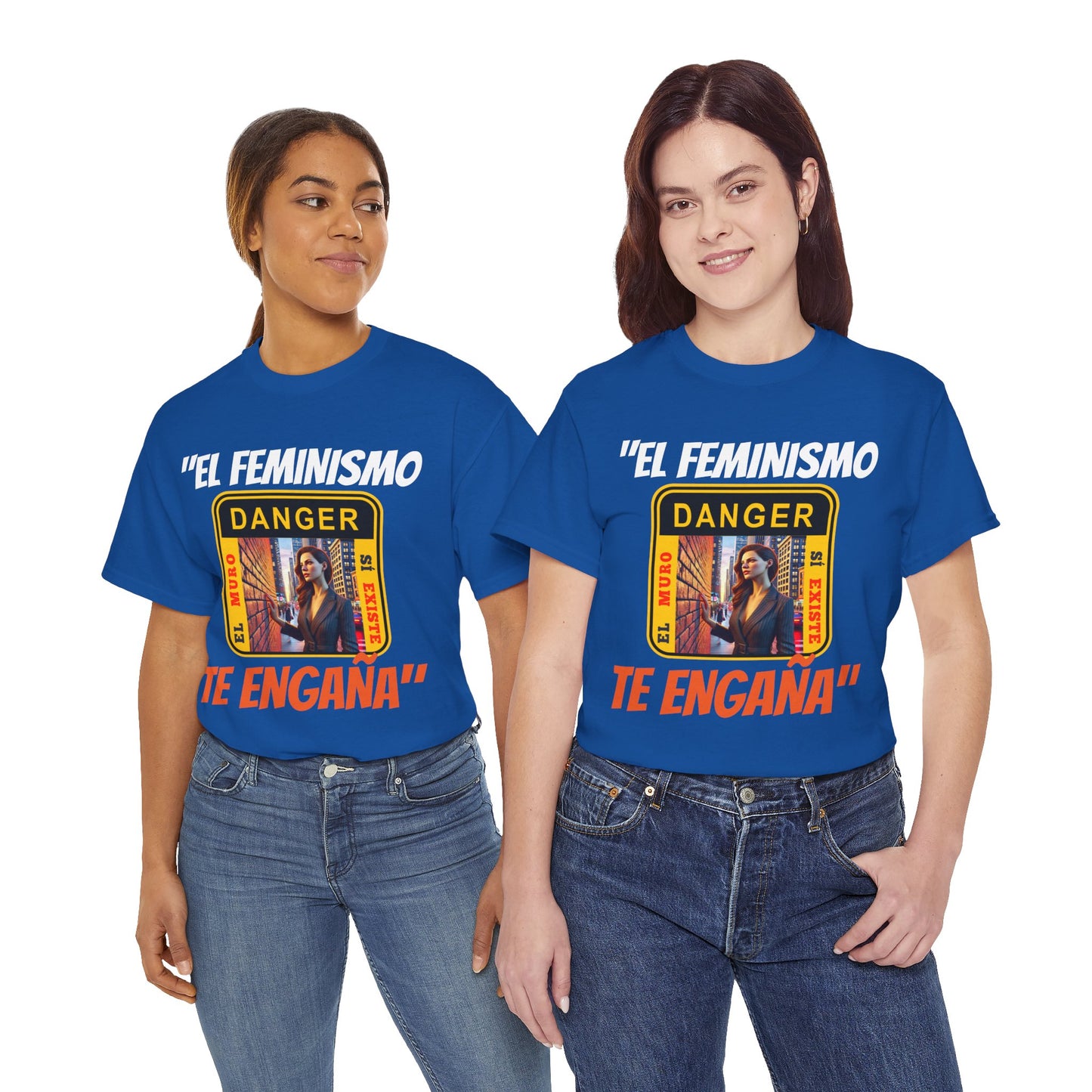CAMISETA HOMBRE ALFA "EL FEMINISMO TE ENGAÑA".(EUROPA)