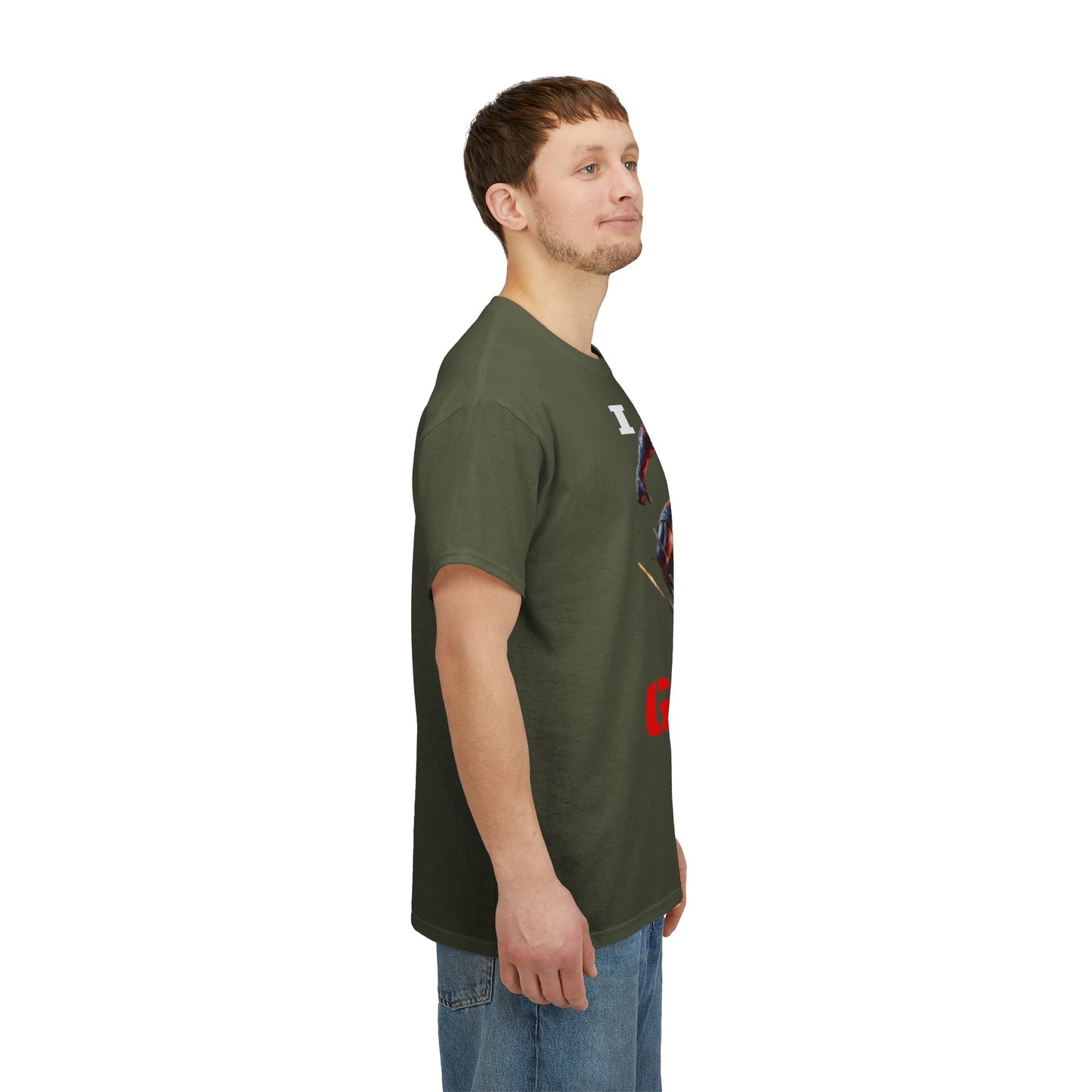 CAMISETA HOMBRE ALFA "I NEVER GIVE UP".(USA).