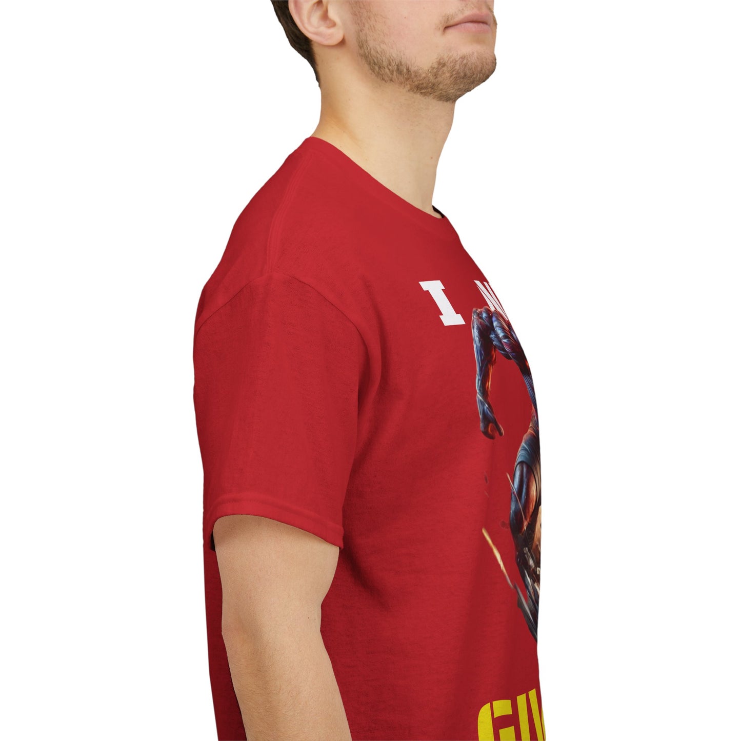 CAMISETA HOMBRE ALFA "I NEVER GIVE UP".(USA).
