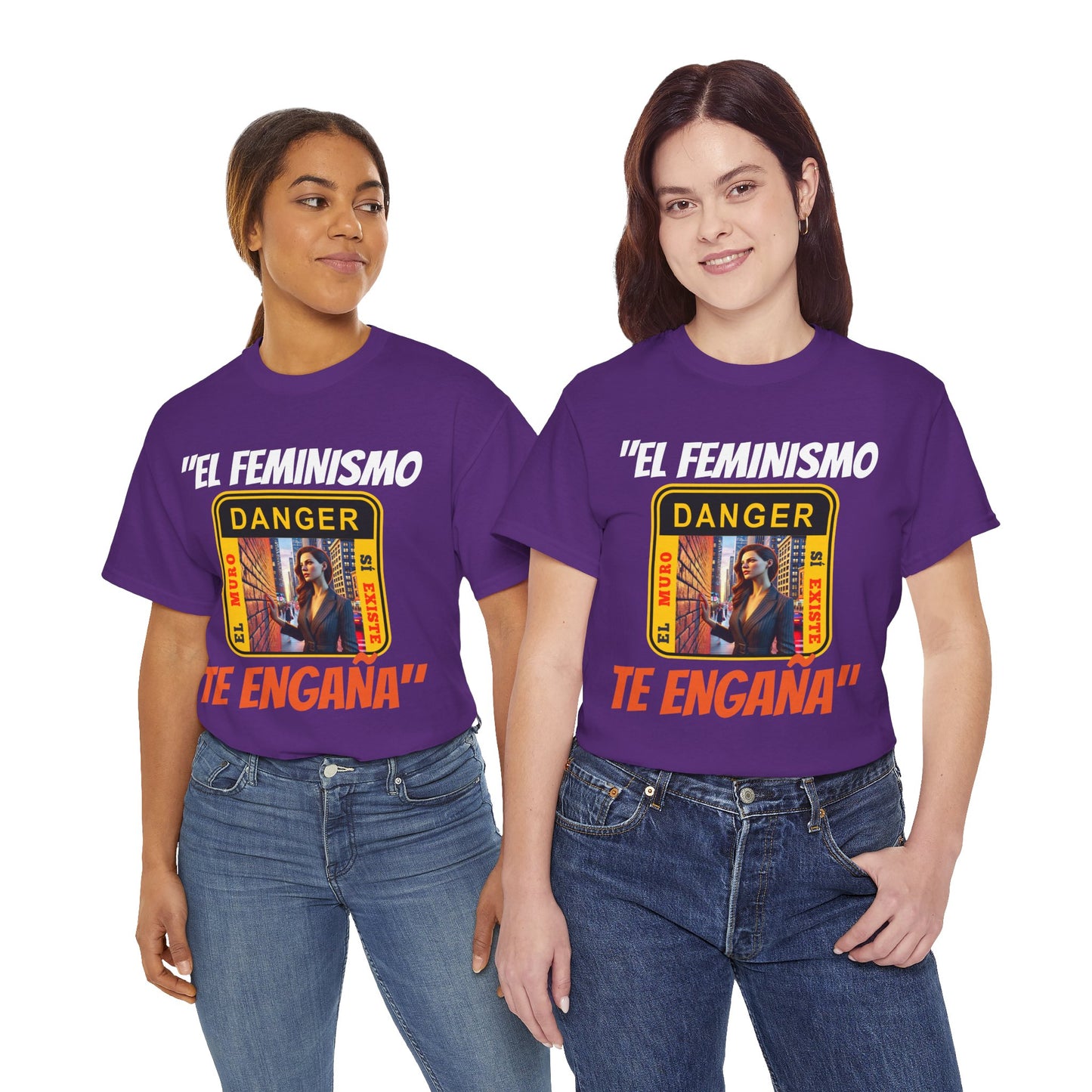 CAMISETA HOMBRE ALFA "EL FEMINISMO TE ENGAÑA".(EUROPA)