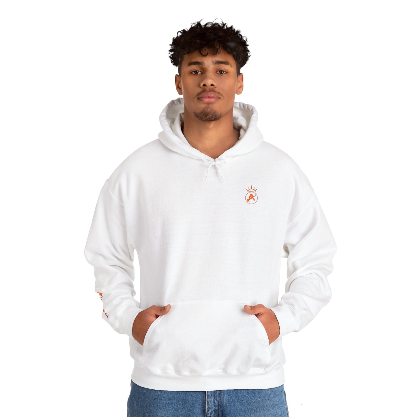SUDADERA CON GORRO HOMBRE ALFA, "SIEMPRE FUERTES".(USA).