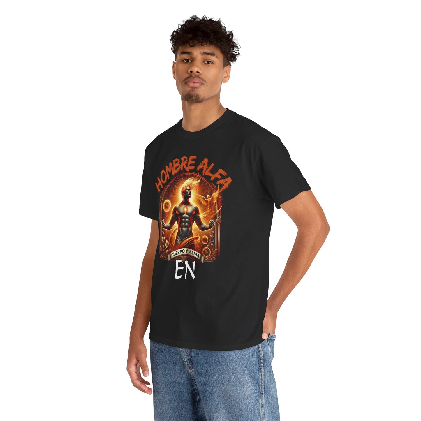 CAMISETA HOMBRE ALFA " EN CUERPO Y ALMA".(USA).