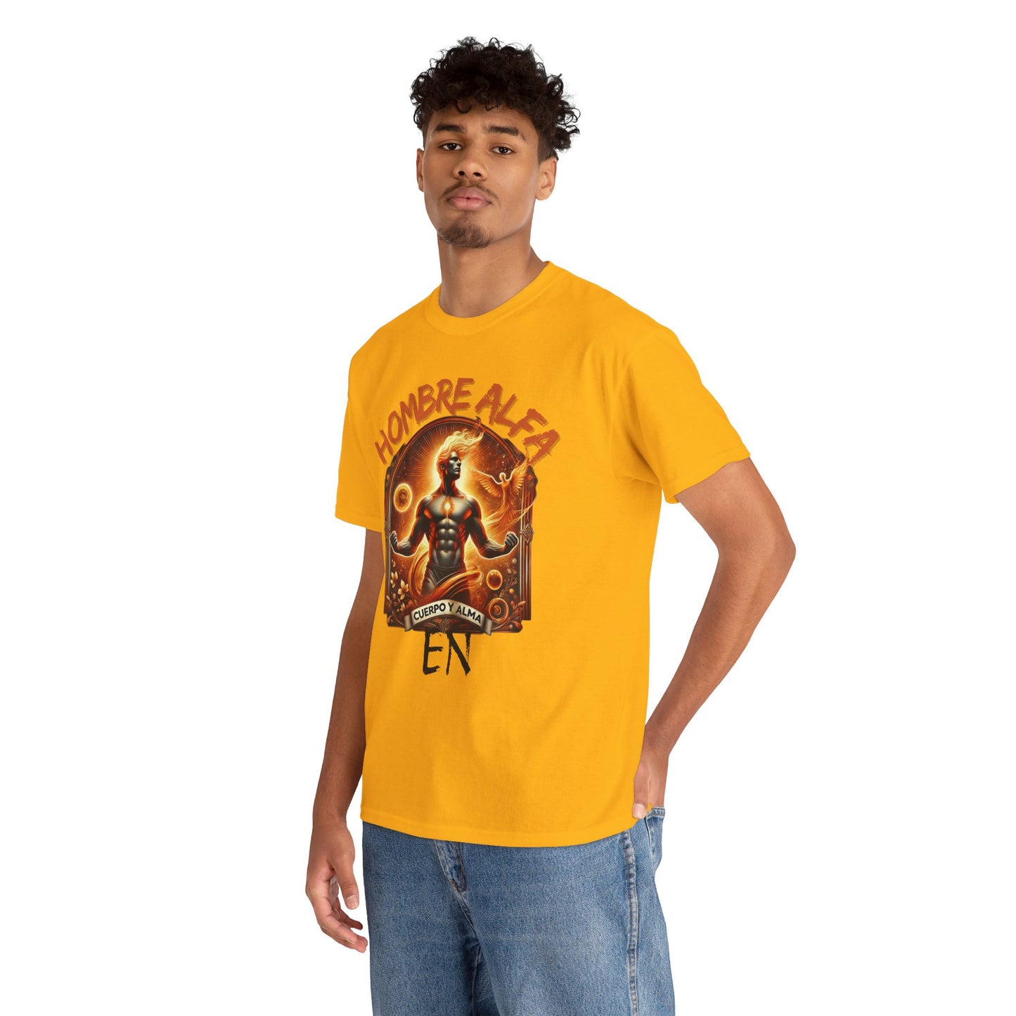 CAMISETA HOMBRE ALFA " EN CUERPO Y ALMA".(USA).