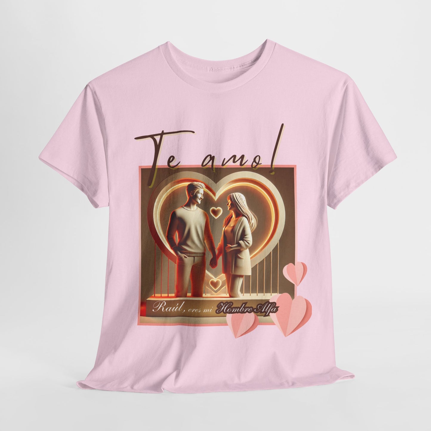 CAMISETA HOMBRE ALFA PERSONALIZABLE "(NOMBRE) ERES MI HOMBRE ALFA".(EUROPA).