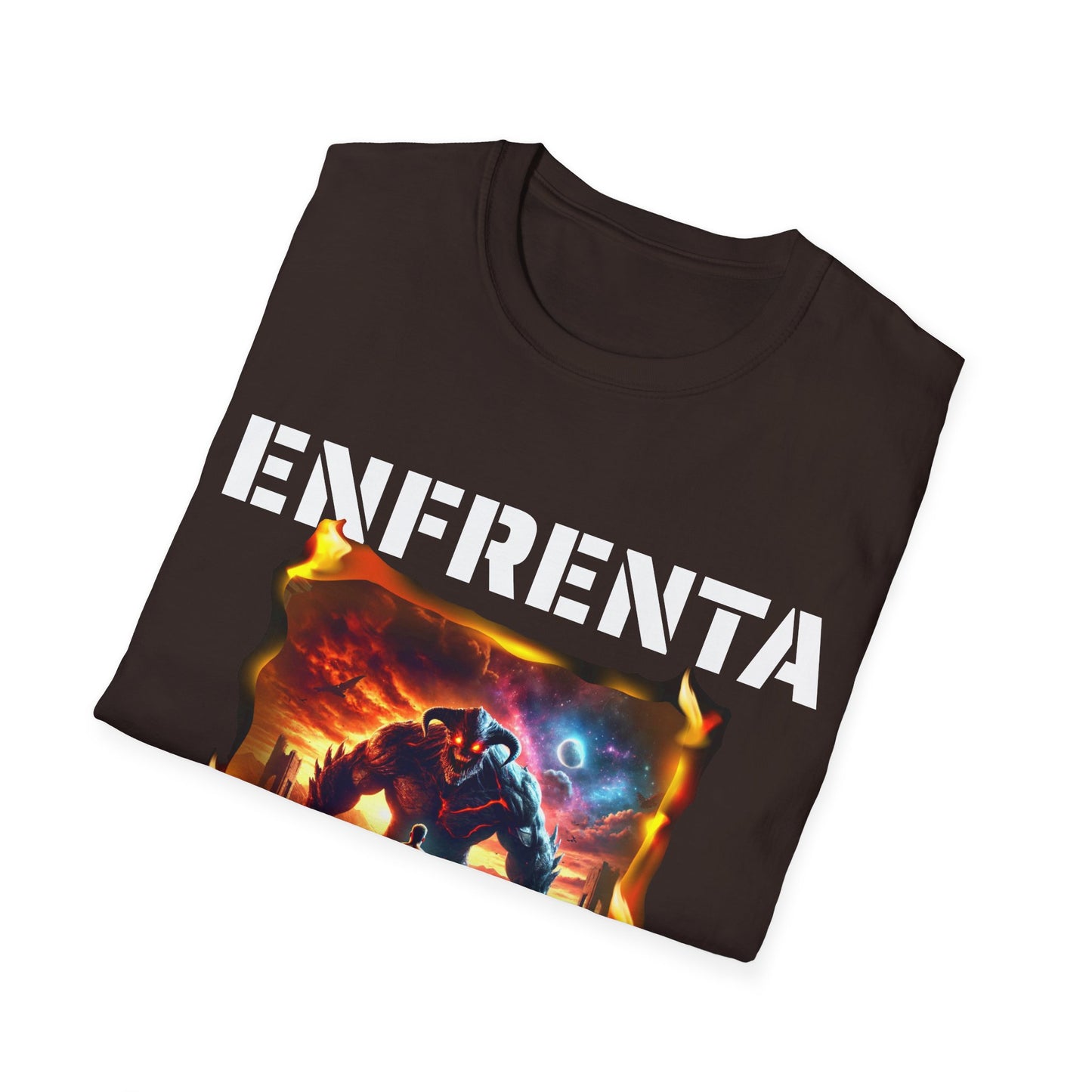 CAMISETA HOMBRE ALFA "ENFRENTA TUS MIEDOS".(EUROPA).