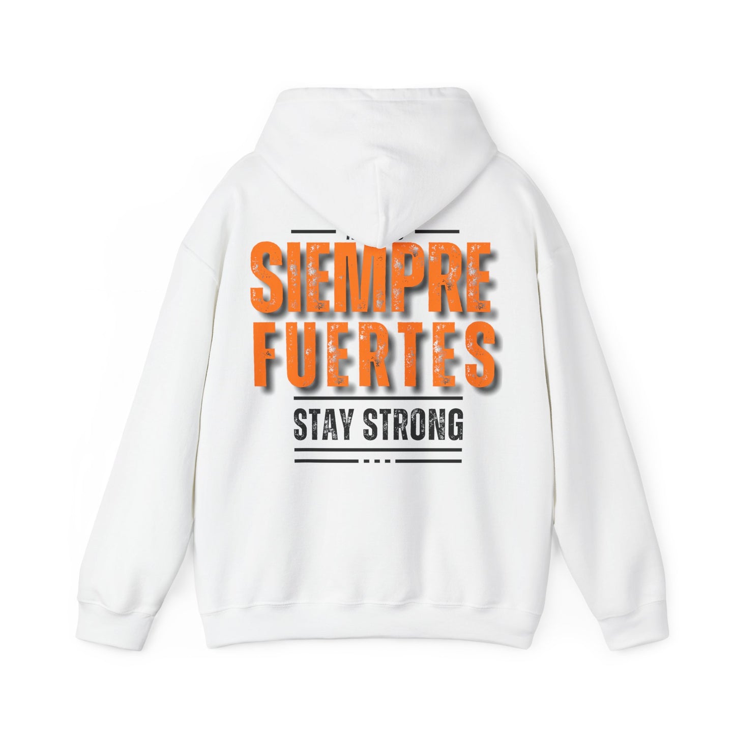 SUDADERA CON GORRO "SIEMPRE FUERTES". (EUROPA).