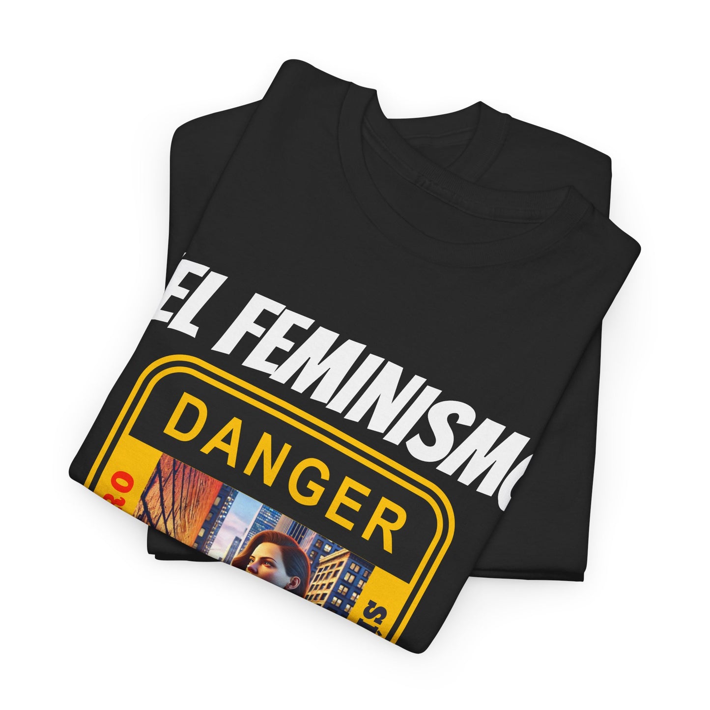 CAMISETA HOMBRE ALFA "EL FEMINISMO TE ENGAÑA".(EUROPA)