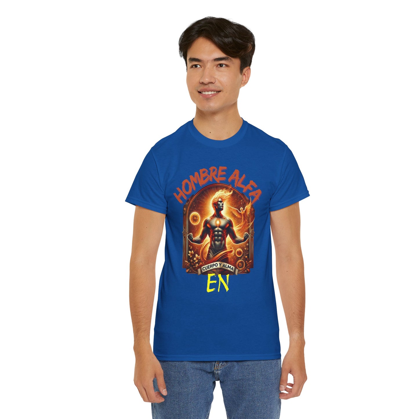 CAMISETA HOMBRE ALFA " EN CUERPO Y ALMA".(USA).