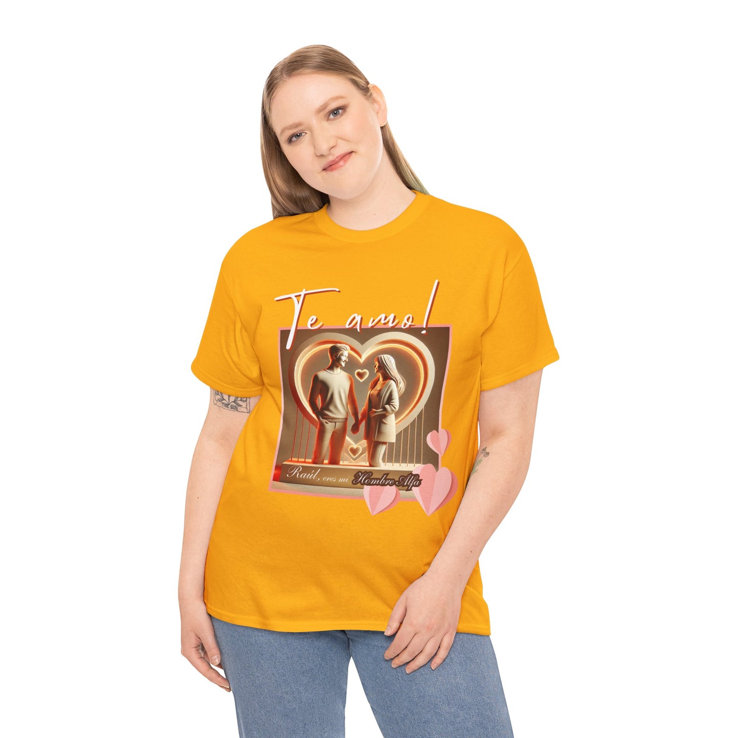 CAMISETA HOMBRE ALFA PERSONALIZABLE "(NOMBRE) ERES MI HOMBRE ALFA".(EUROPA).