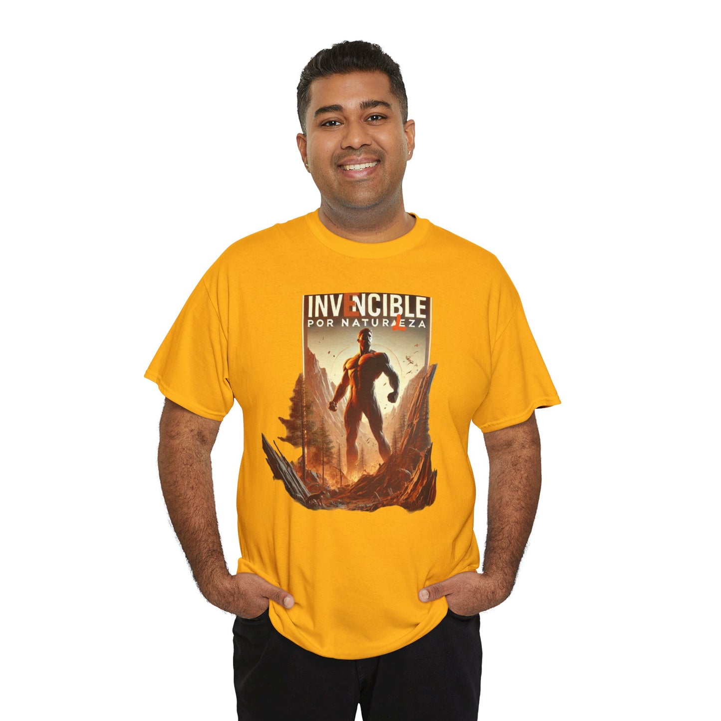 CAMISETA HOMBRE ALFA "INVENCIBLE POR NATURALEZA".(EUROPA).