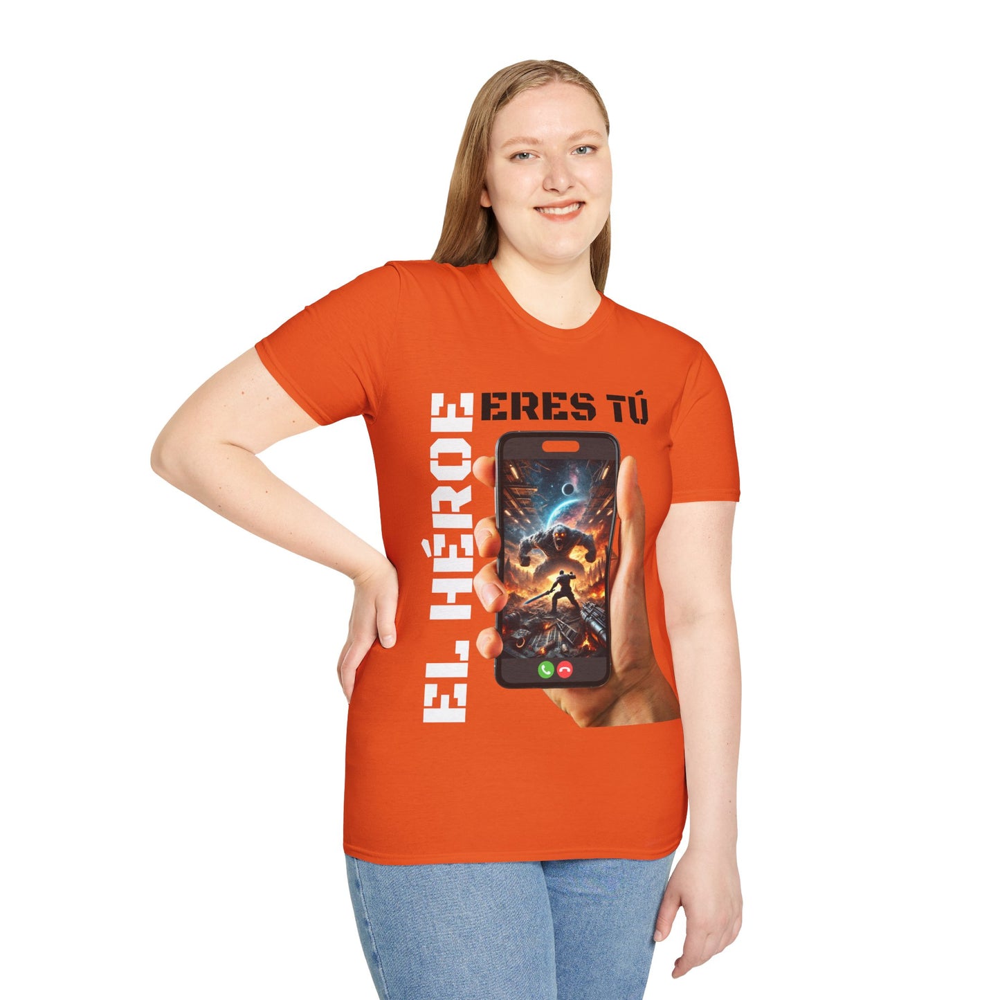 CAMISETA HOMBRE ALFA "EL HÉROE ERES TÚ".(EUROPA).
