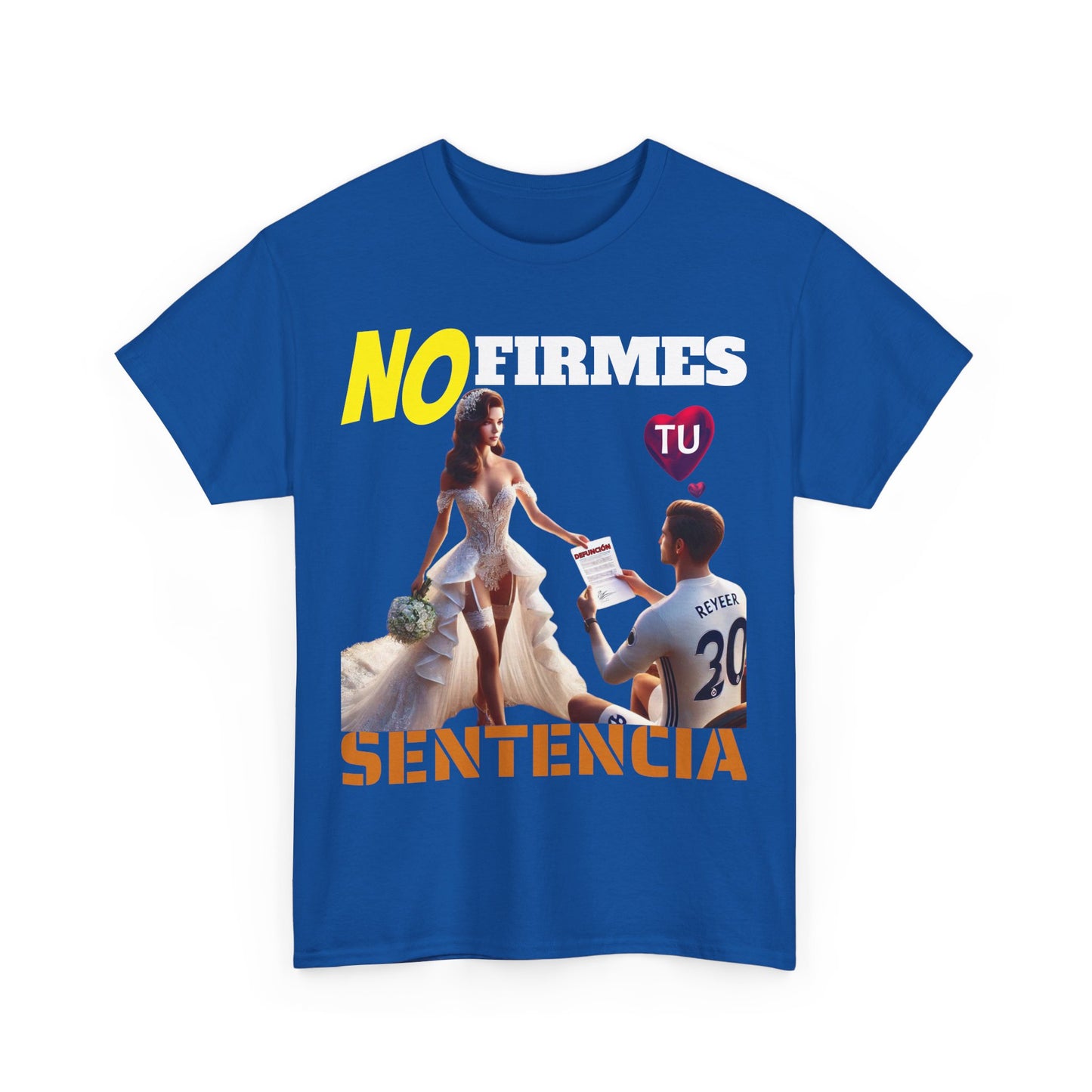 CAMISETA HOMBRE ALFA "NO FIRMES TU SENTENCIA".(EUROPA)