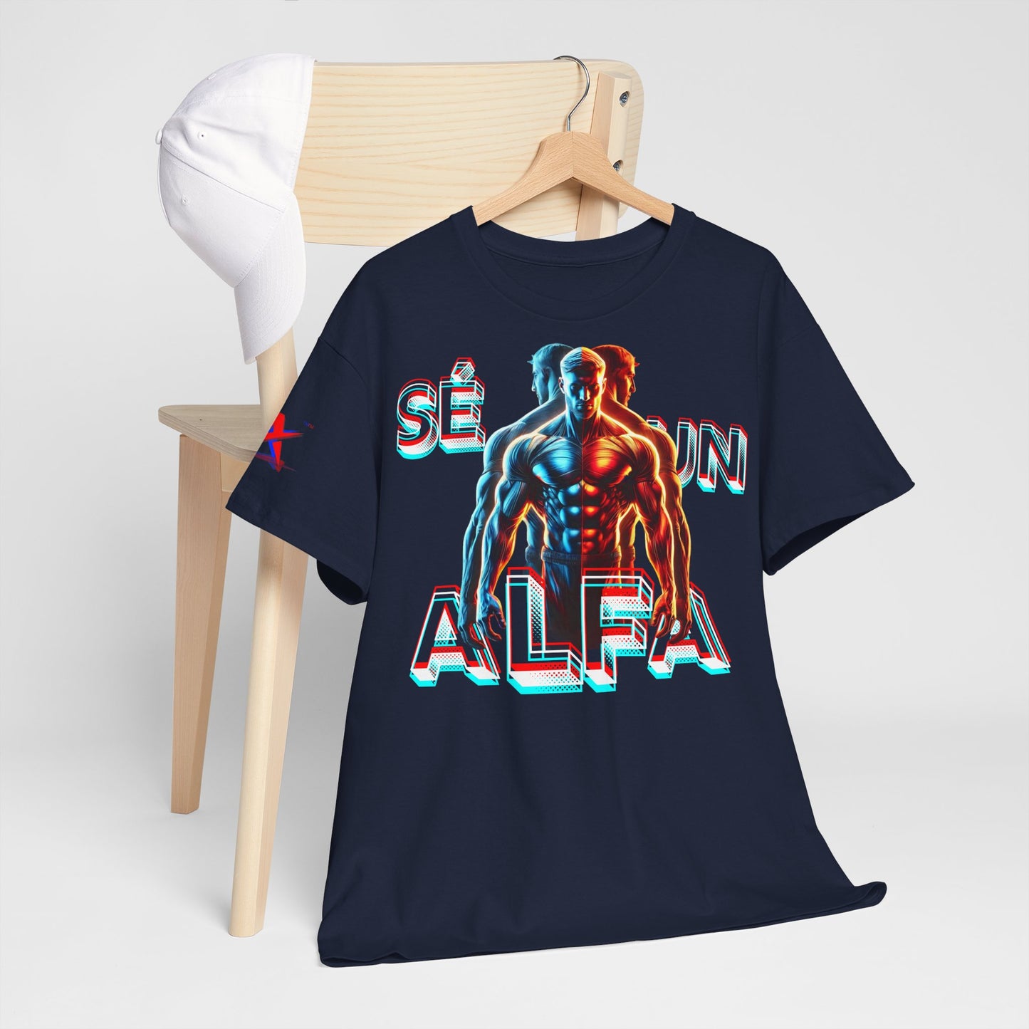 CAMISETA HOMBRE ALFA "SÉ UN ALFA".(EUROPA).