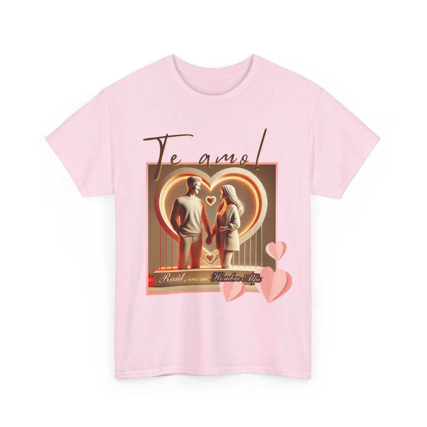 CAMISETA HOMBRE ALFA PERSONALIZABLE "(NOMBRE) ERES MI HOMBRE ALFA".(EUROPA).