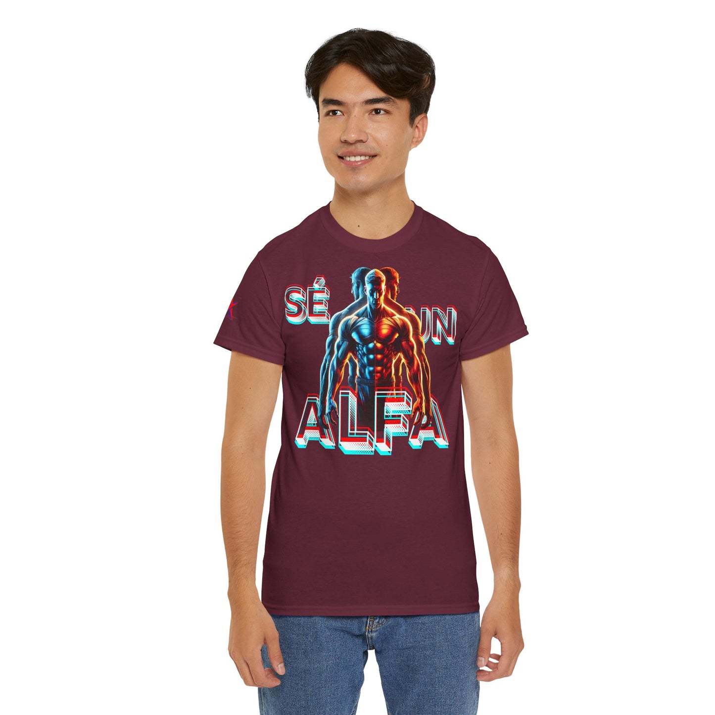 CAMISETA HOMBRE ALFA "SÉ UN ALFA".(EUROPA).