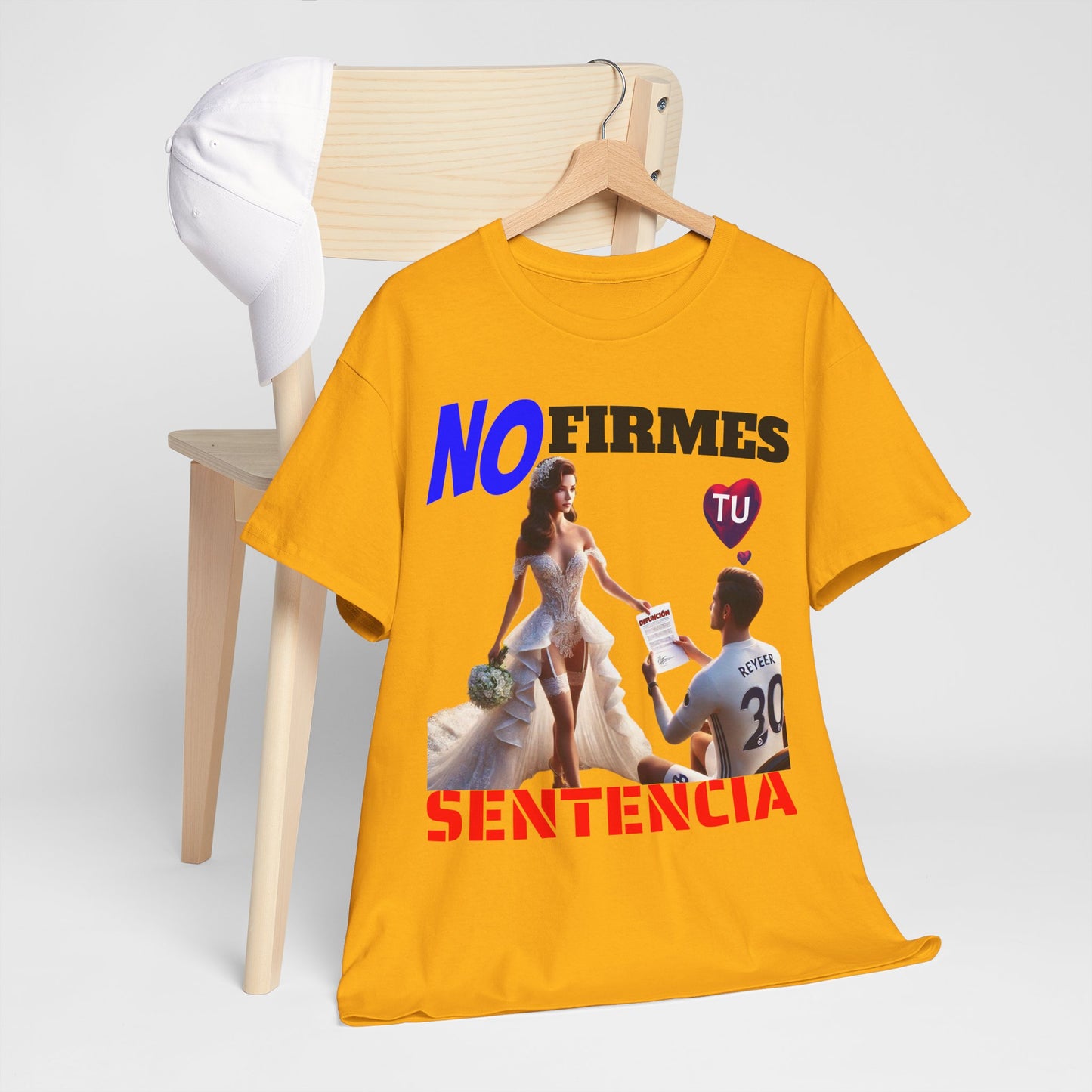CAMISETA HOMBRE ALFA "NO FIRMES TU SENTENCIA".(EUROPA)