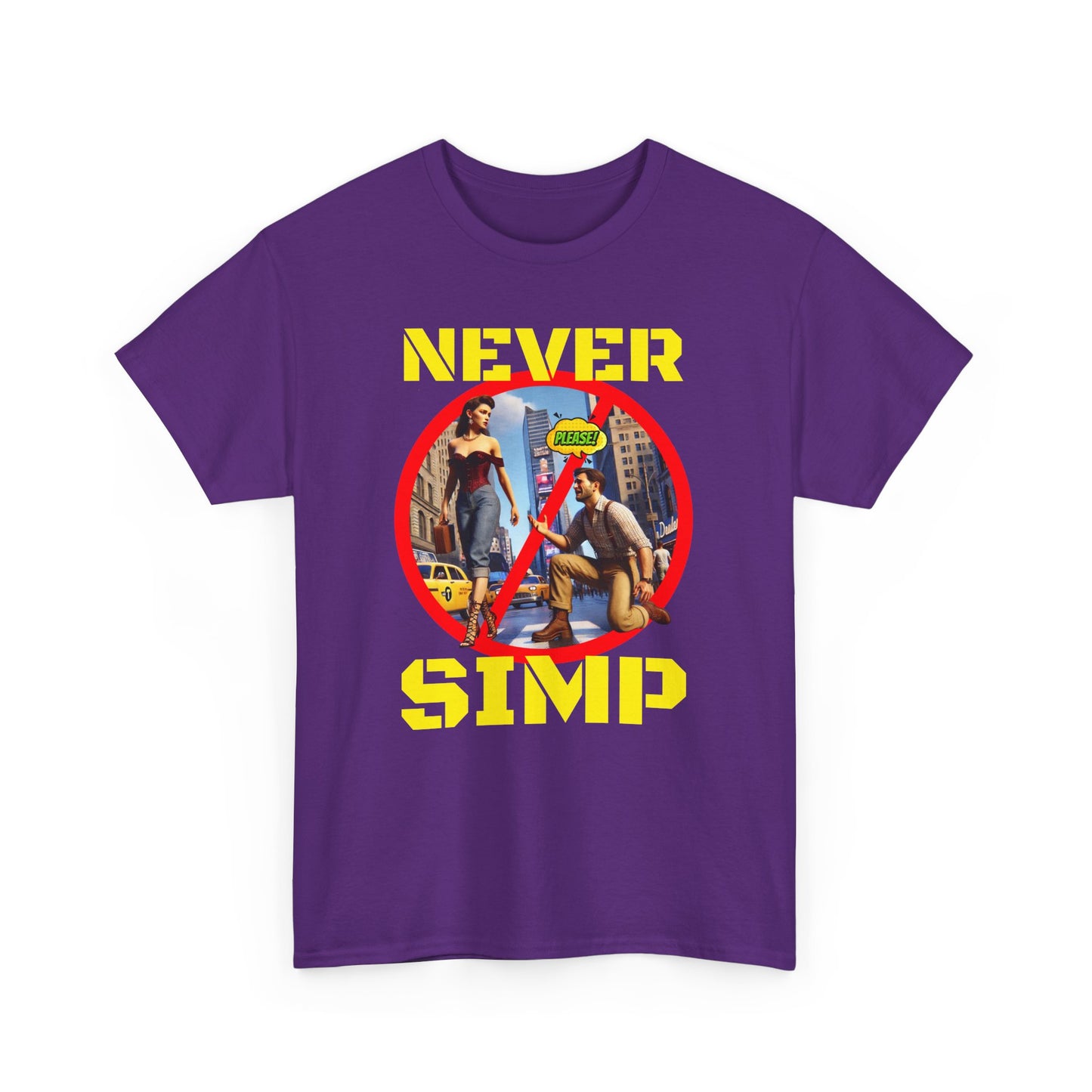 CAMISETA HOMBRE ALFA "NEVER SIMP". (USA)