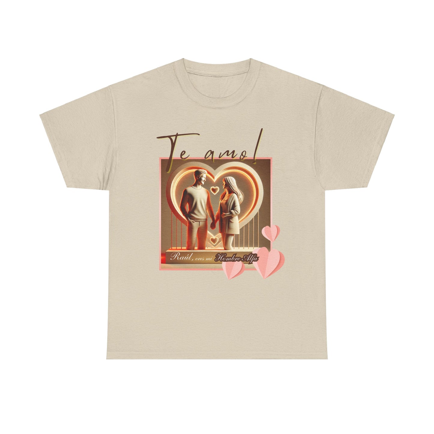 CAMISETA HOMBRE ALFA PERSONALIZABLE "(NOMBRE) ERES MI HOMBRE ALFA".(EUROPA).