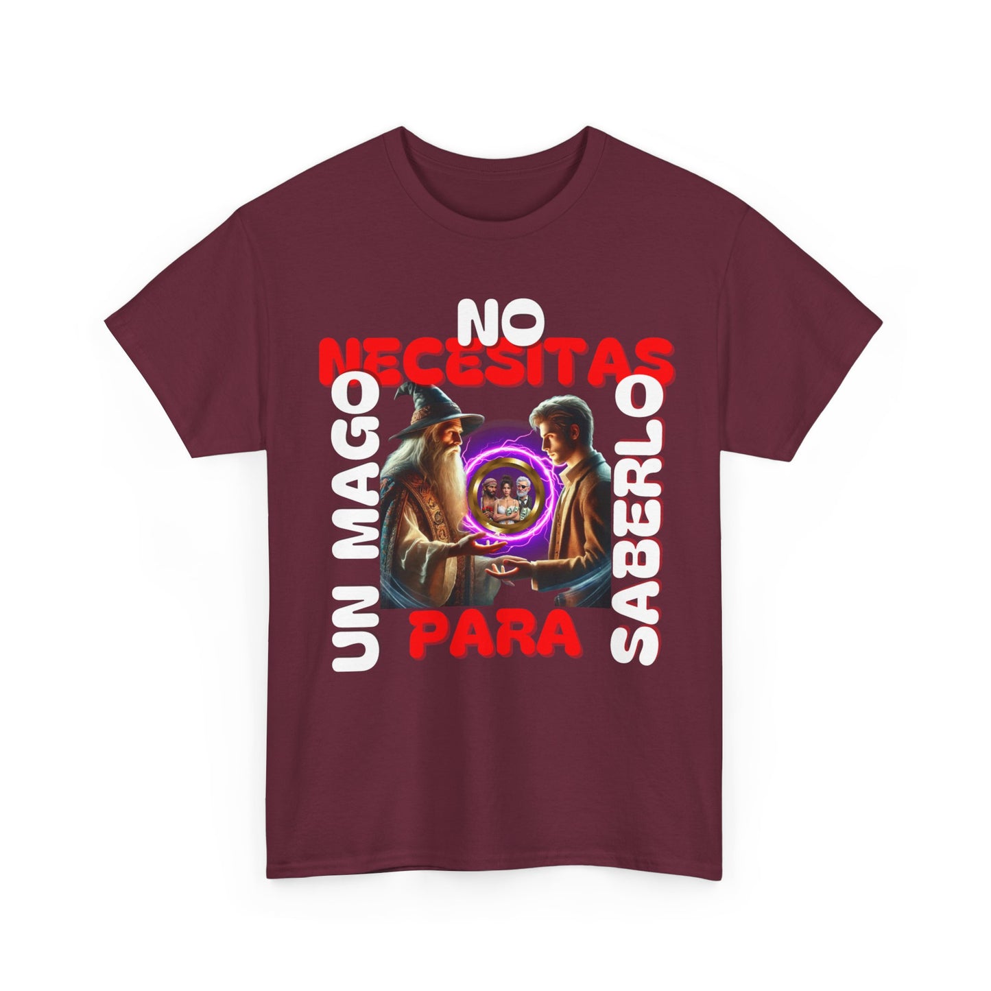 CAMISETA HOMBRE ALFA "NO NECESITAS UN MAGO.."(EUROPA).