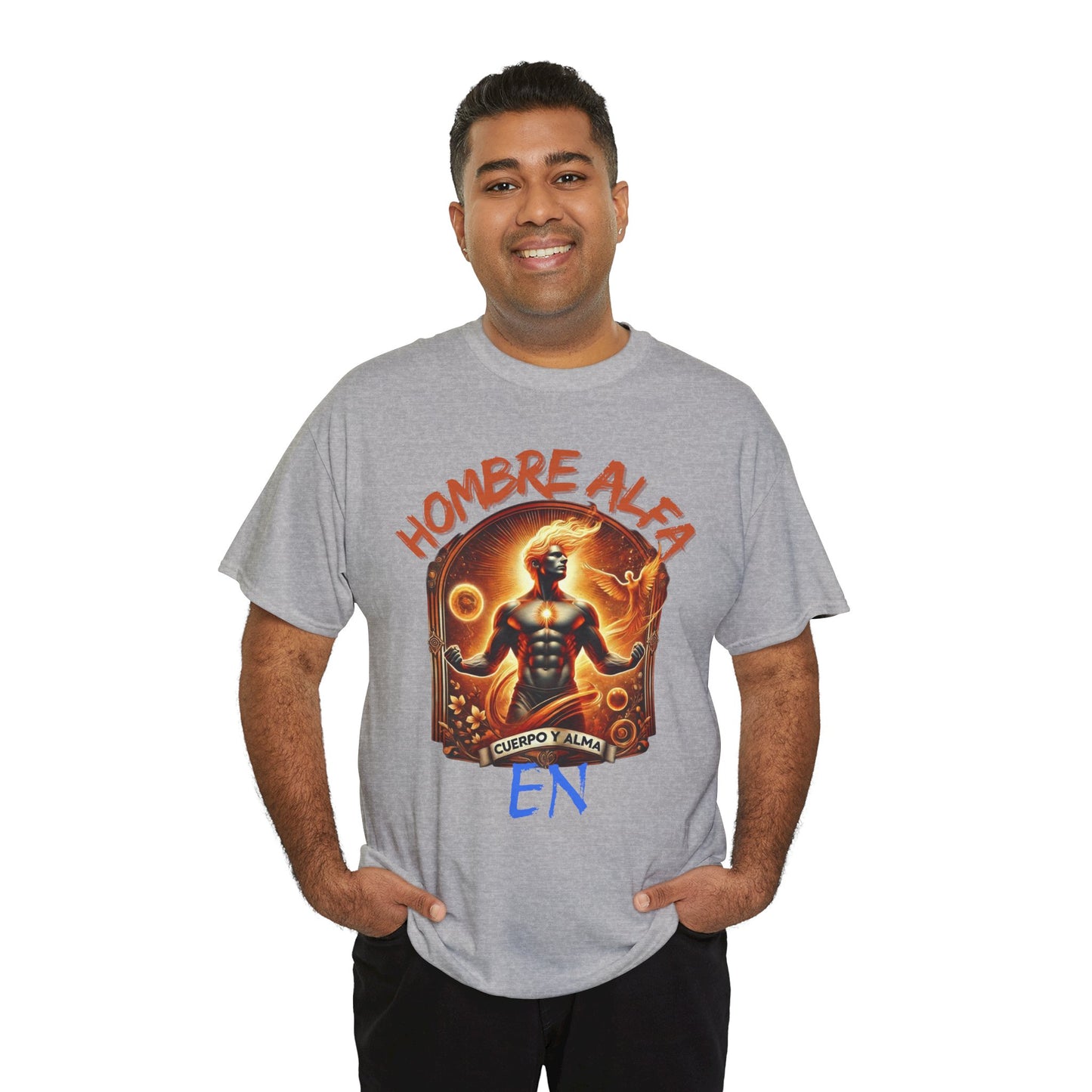 CAMISETA HOMBRE ALFA " EN CUERPO Y ALMA".(USA).