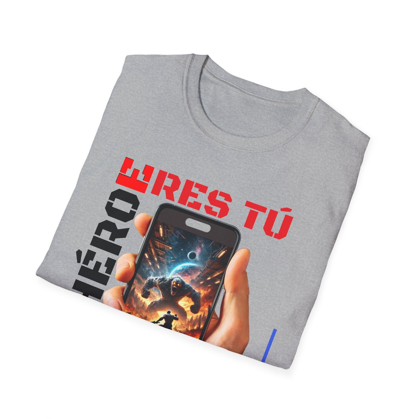 CAMISETA HOMBRE ALFA "EL HÉROE ERES TÚ".(USA).