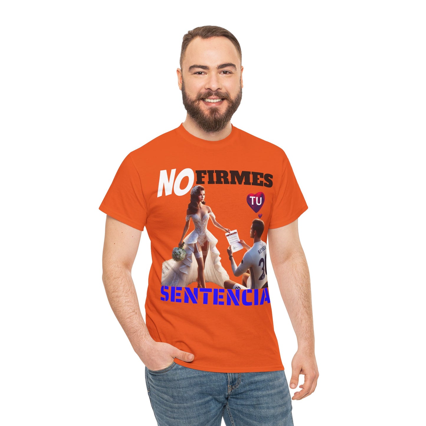 CAMISETA HOMBRE ALFA "NO FIRMES TU SENTENCIA".(EUROPA)
