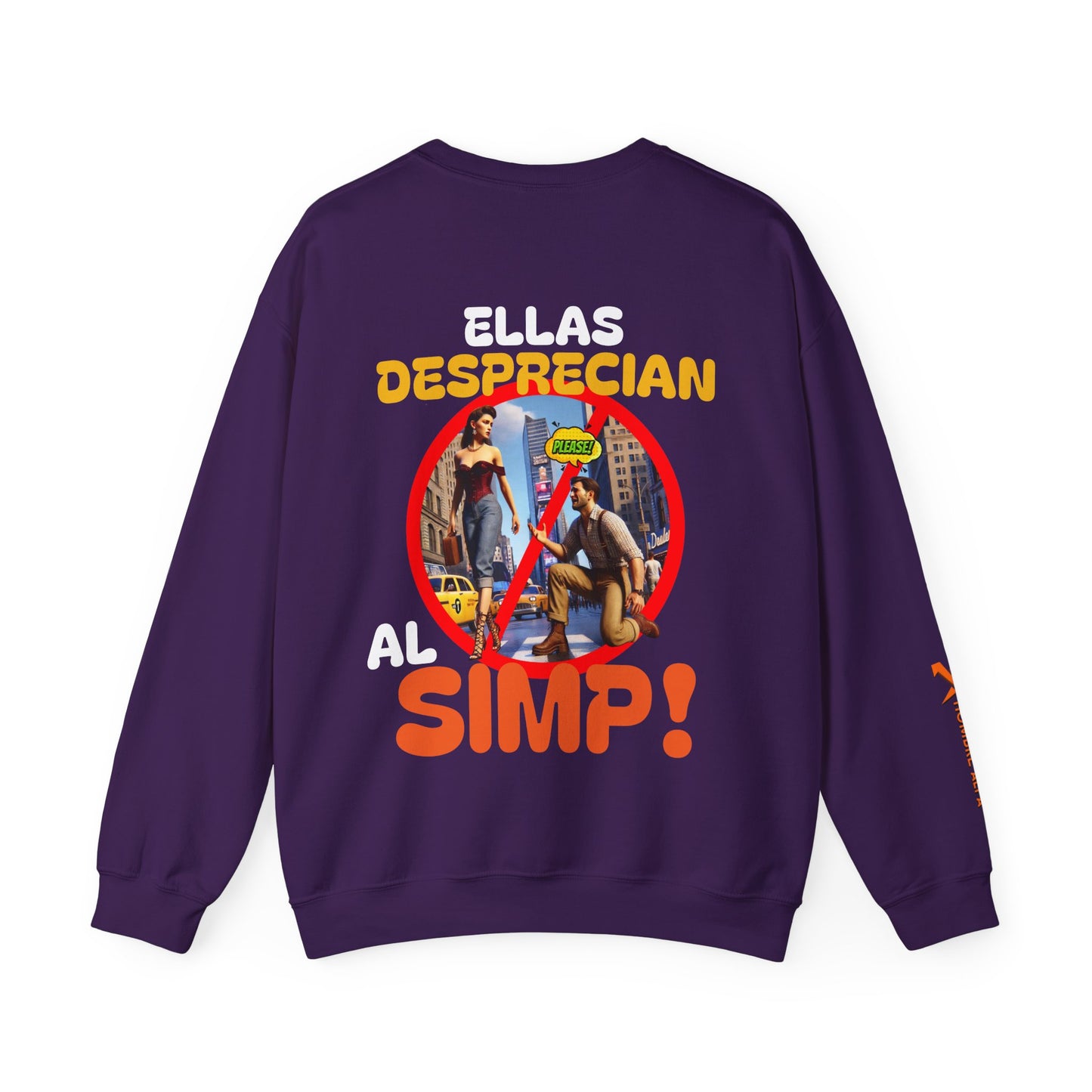 SUDADERA HOMBRE ALFA "ELLAS DESPRECIAN AL SIMP"(USA).