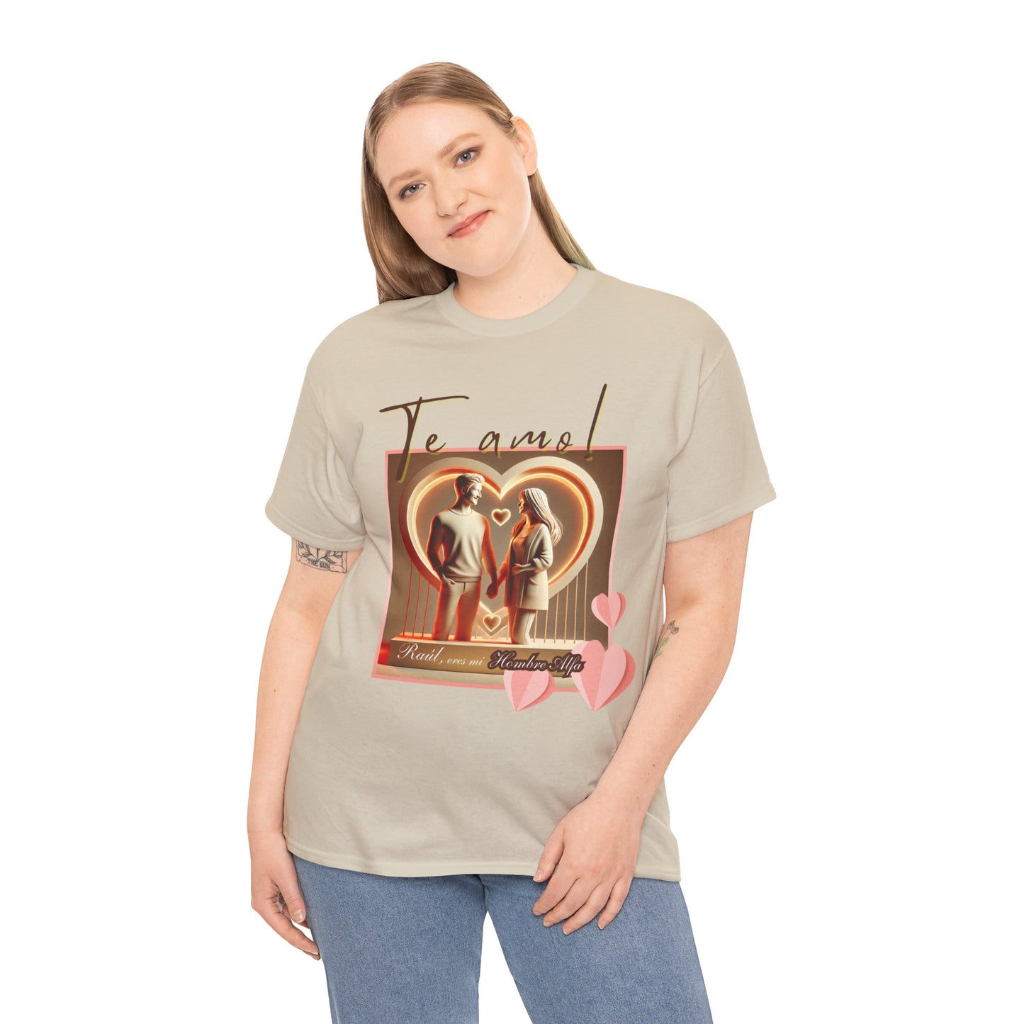 CAMISETA HOMBRE ALFA PERSONALIZABLE "(NOMBRE) ERES MI HOMBRE ALFA".(EUROPA).